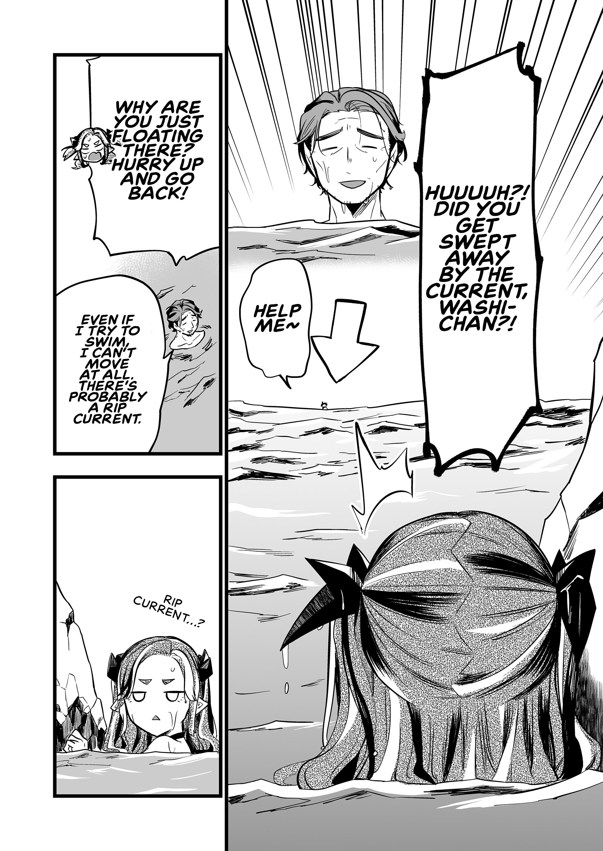 Halaman dari "Ano Toki Tasukete Itadaita Monster Musume desu." Isekai Ossan Kyoushi Totsuzen no Moteki ni Konwaku suru Chapter 45