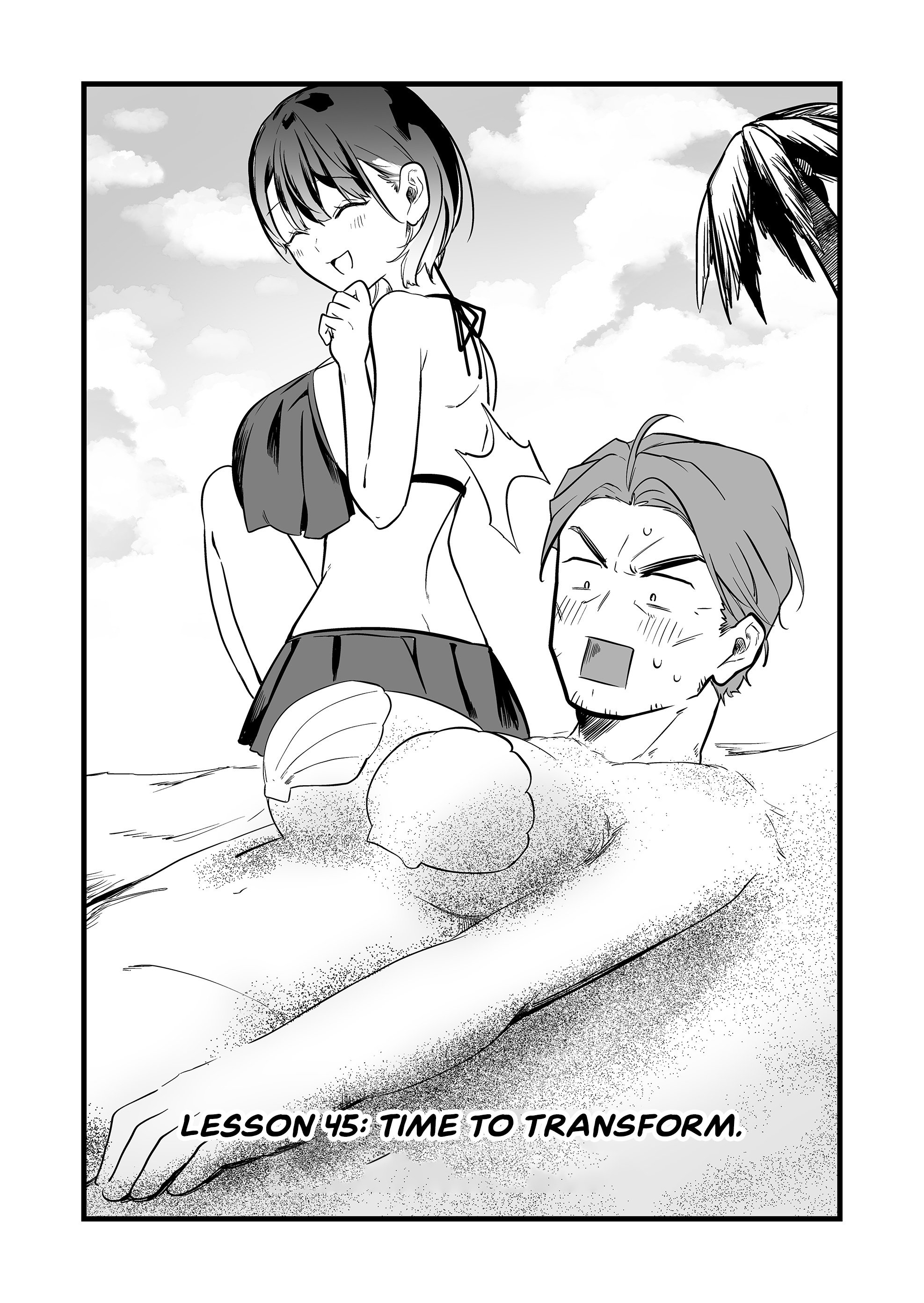Halaman dari "Ano Toki Tasukete Itadaita Monster Musume desu." Isekai Ossan Kyoushi Totsuzen no Moteki ni Konwaku suru Chapter 45