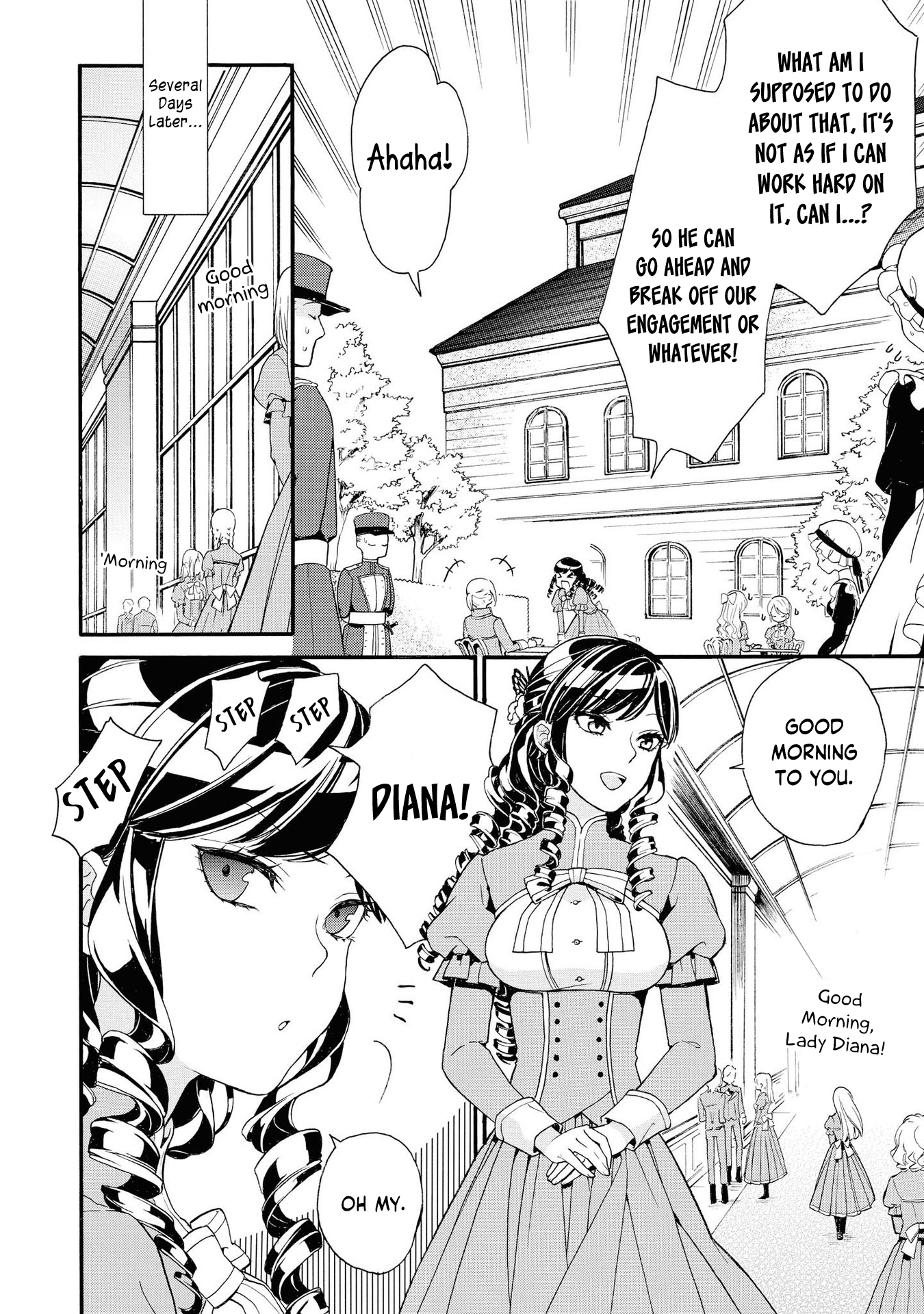 Halaman dari Though I May Be a Villainess, I'll Show You I Can Obtain Happiness! Chapter 1