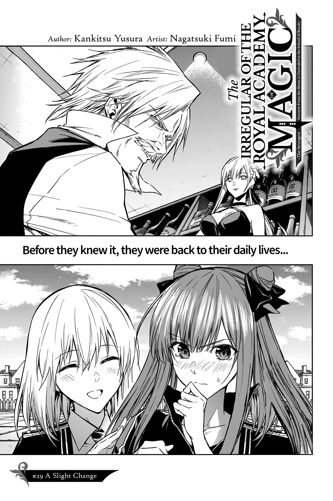 Halaman dari Ouritsu Mahou Gakuen no Saikasei ~Hinkongai Agari no Saikyou Mahoushi, Kizoku Darake no Gakuen de Musou Suru~ Chapter 29