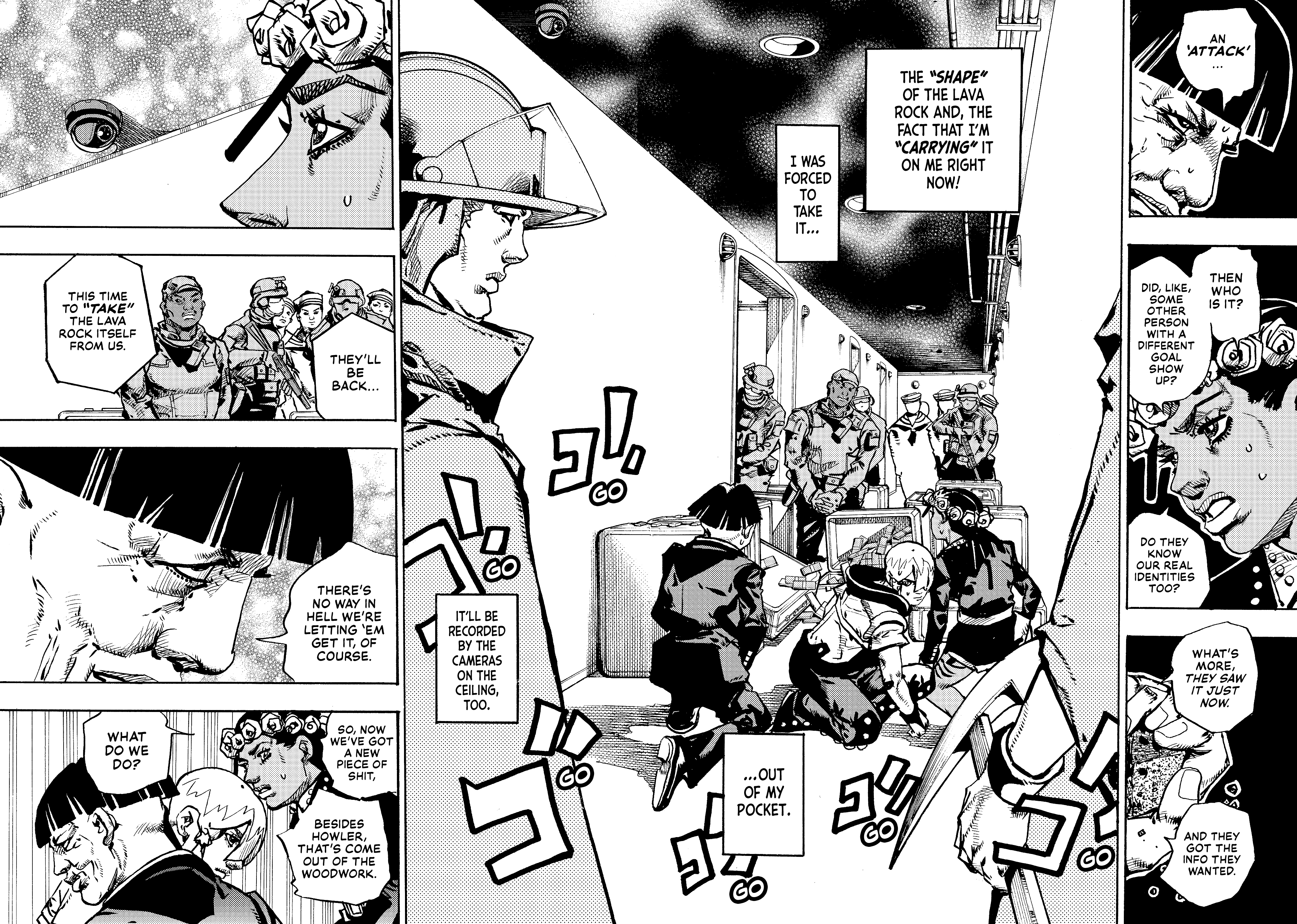 Halaman dari JoJo's Bizarre Adventure, Part 9:  The JOJOLands Chapter 28