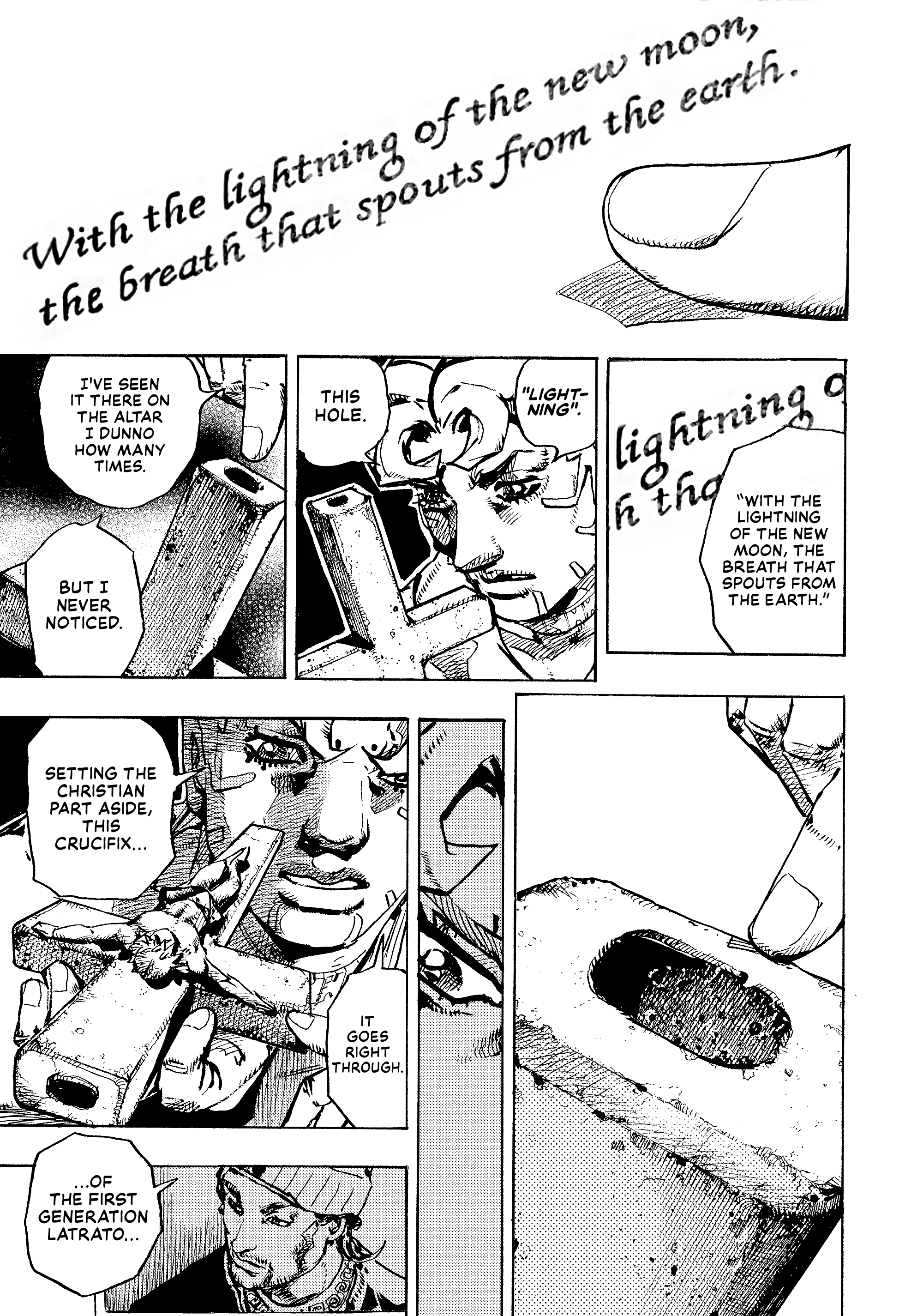 Halaman dari JoJo's Bizarre Adventure, Part 9:  The JOJOLands Chapter 28
