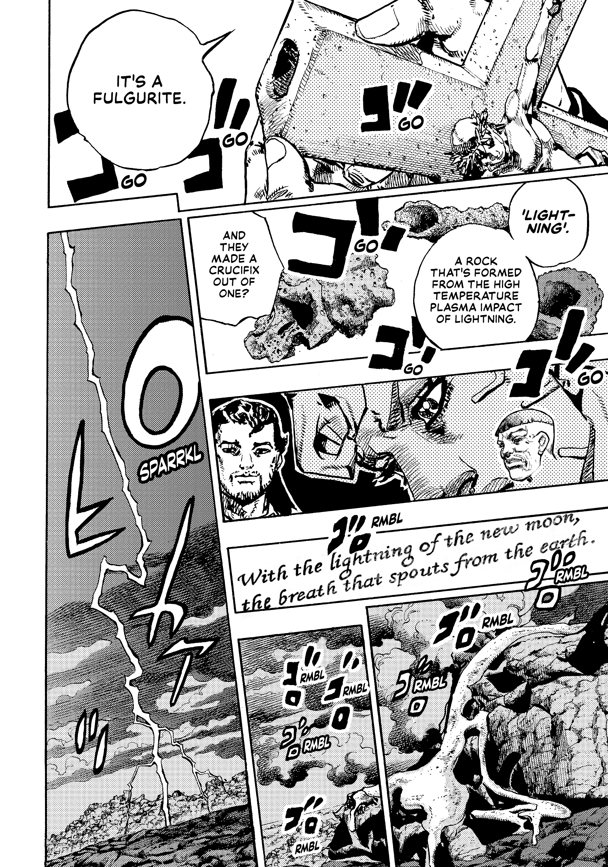Halaman dari JoJo's Bizarre Adventure, Part 9:  The JOJOLands Chapter 28