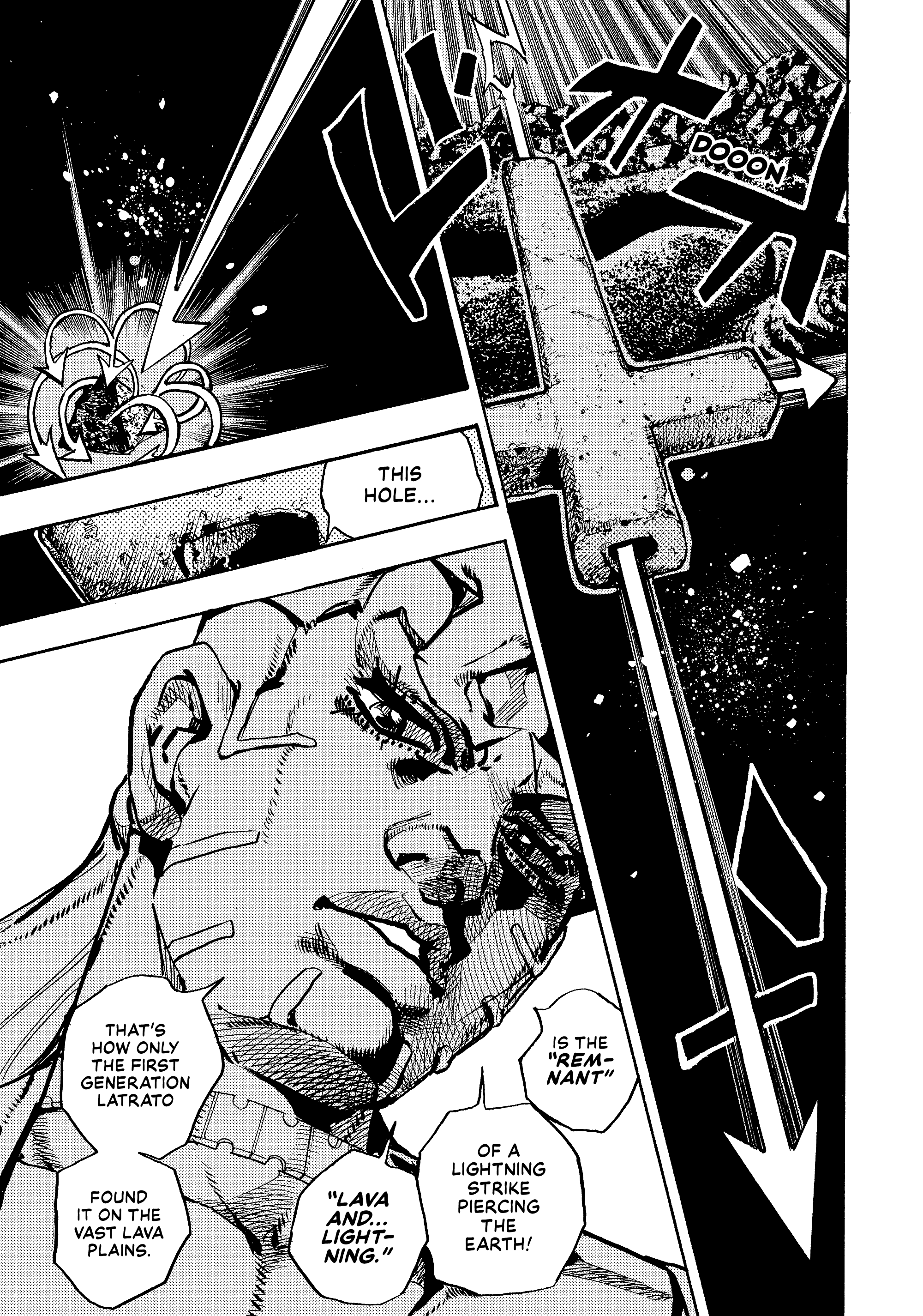 Halaman dari JoJo's Bizarre Adventure, Part 9:  The JOJOLands Chapter 28