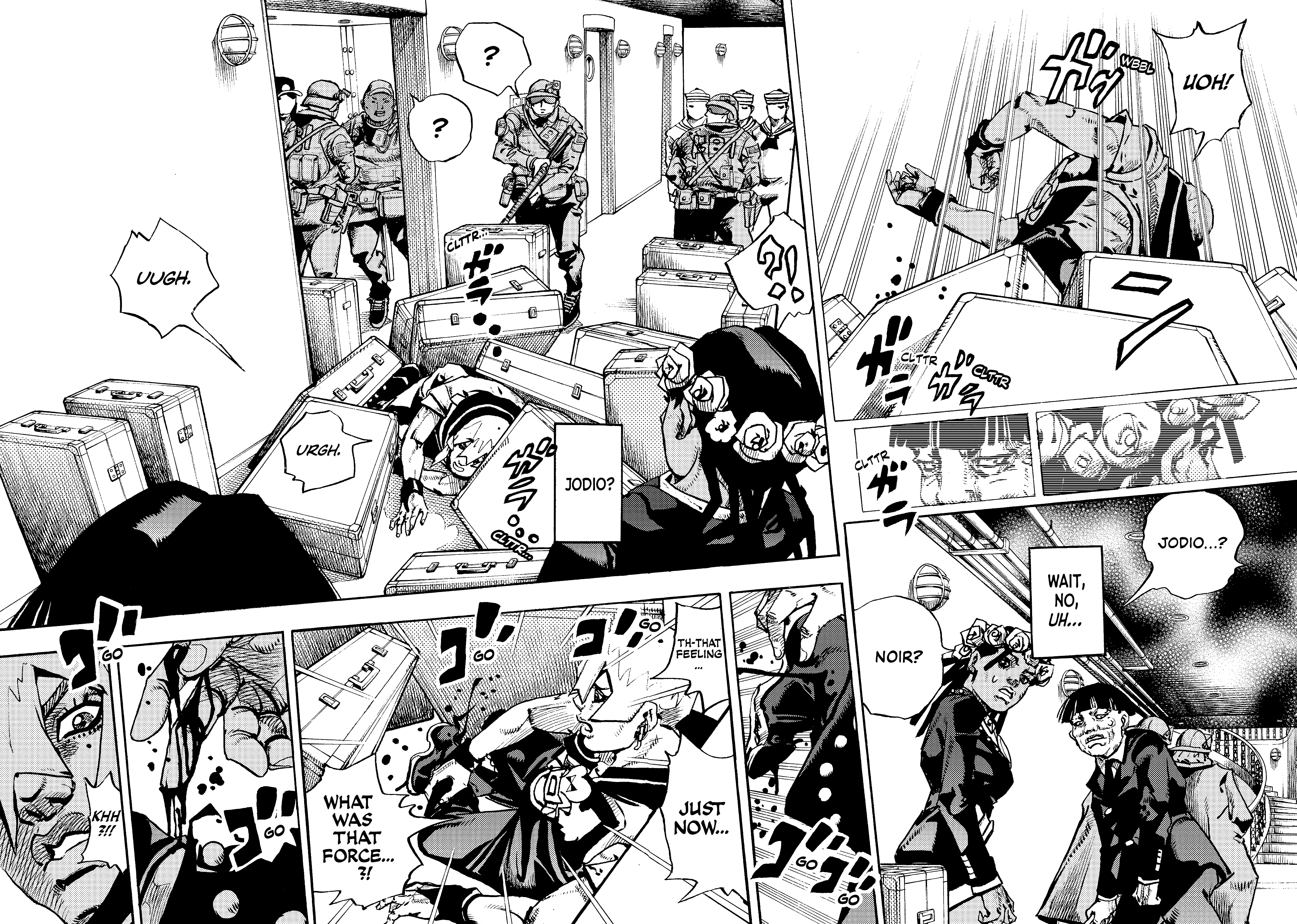 Halaman dari JoJo's Bizarre Adventure, Part 9:  The JOJOLands Chapter 28