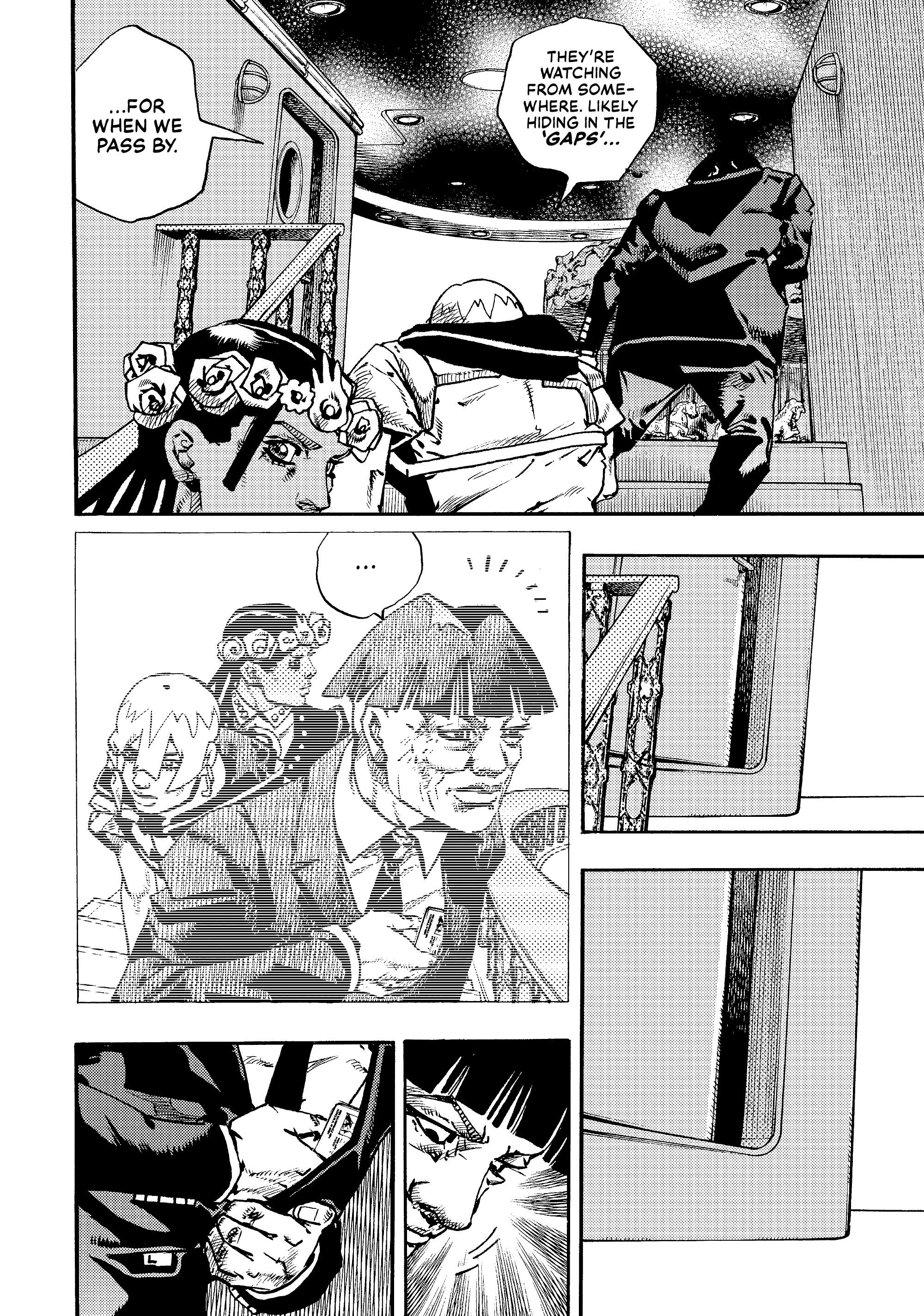 Halaman dari JoJo's Bizarre Adventure, Part 9:  The JOJOLands Chapter 28