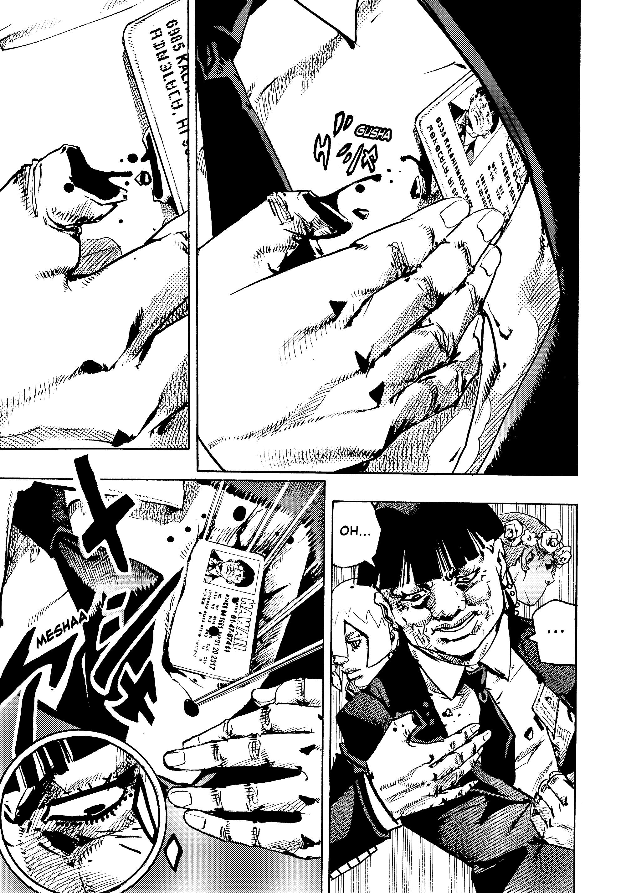 Halaman dari JoJo's Bizarre Adventure, Part 9:  The JOJOLands Chapter 28