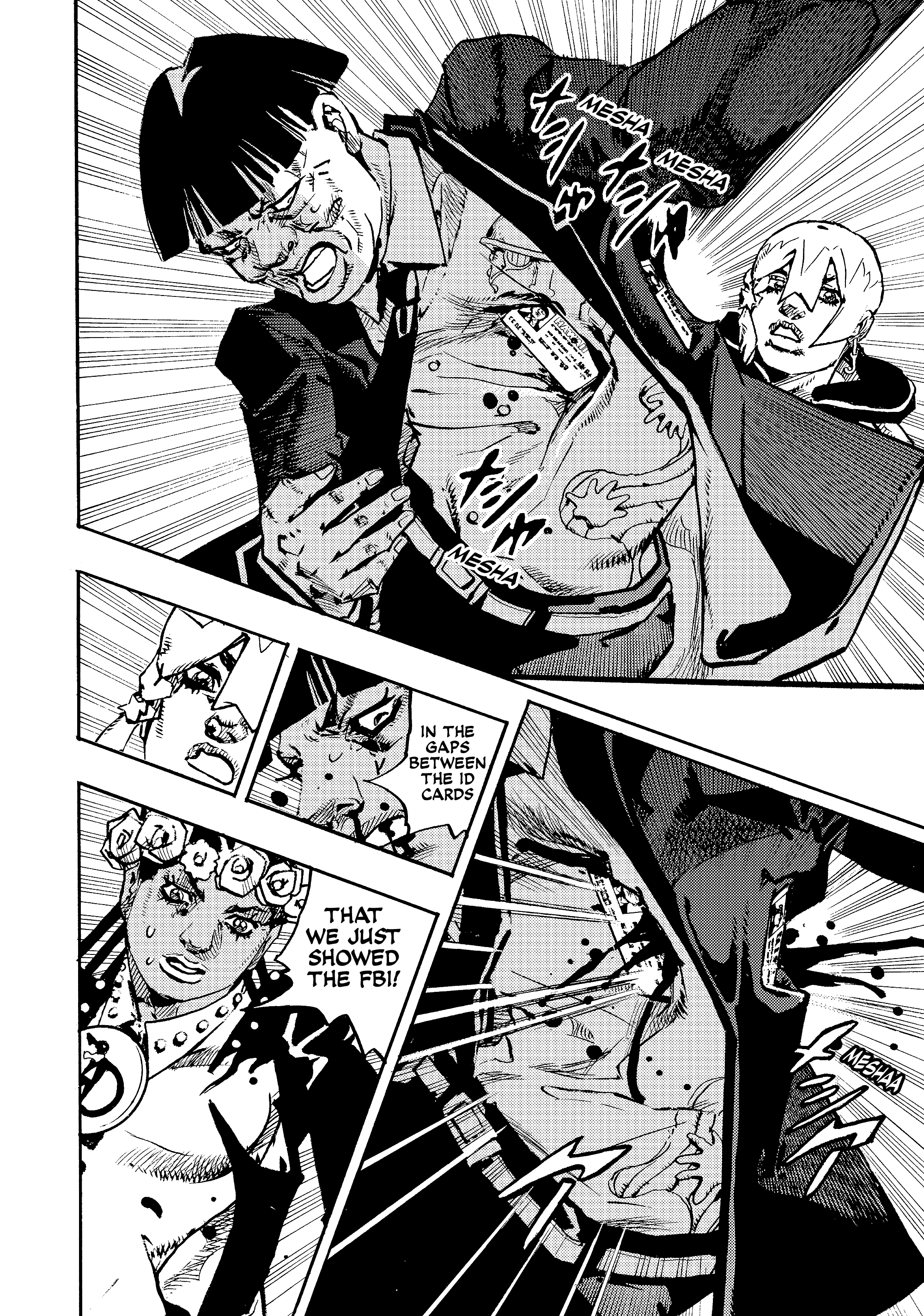 Halaman dari JoJo's Bizarre Adventure, Part 9:  The JOJOLands Chapter 28