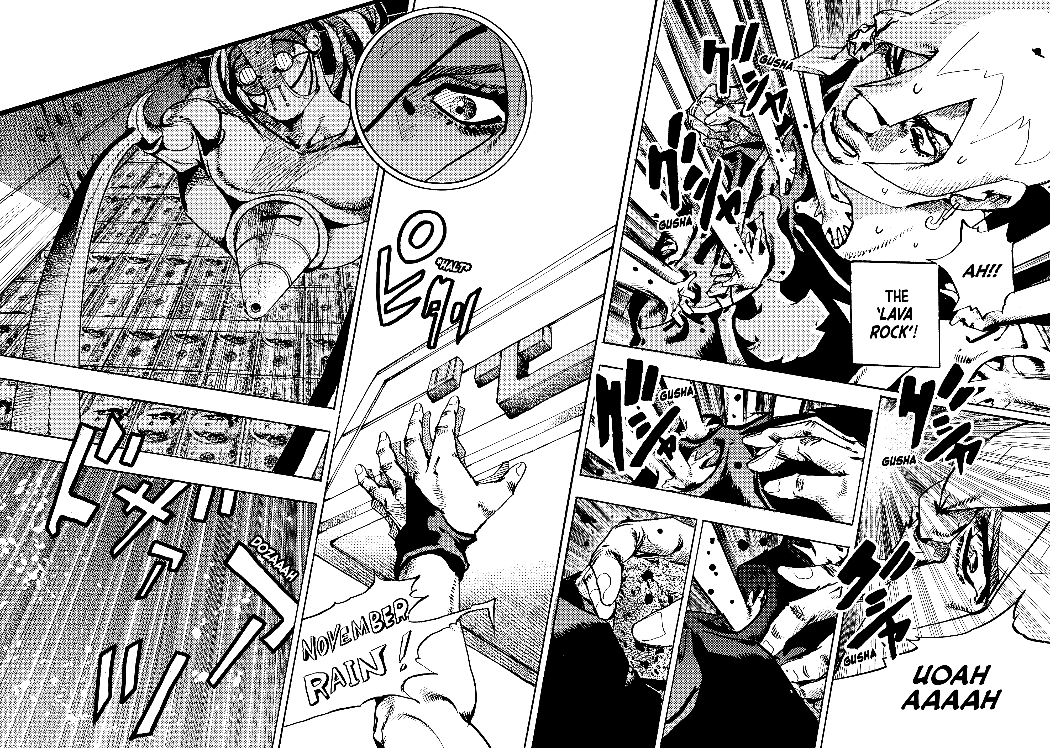 Halaman dari JoJo's Bizarre Adventure, Part 9:  The JOJOLands Chapter 28