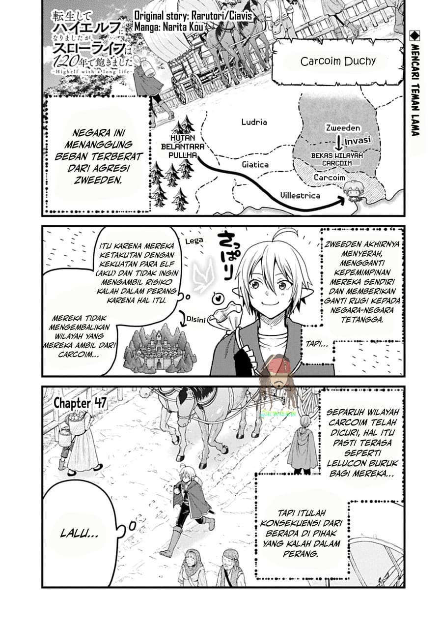 Tensei shite High Elf ni Narimashita ga, Slow Life wa 120-nen de Akimashita Chapter 47 - halaman 2