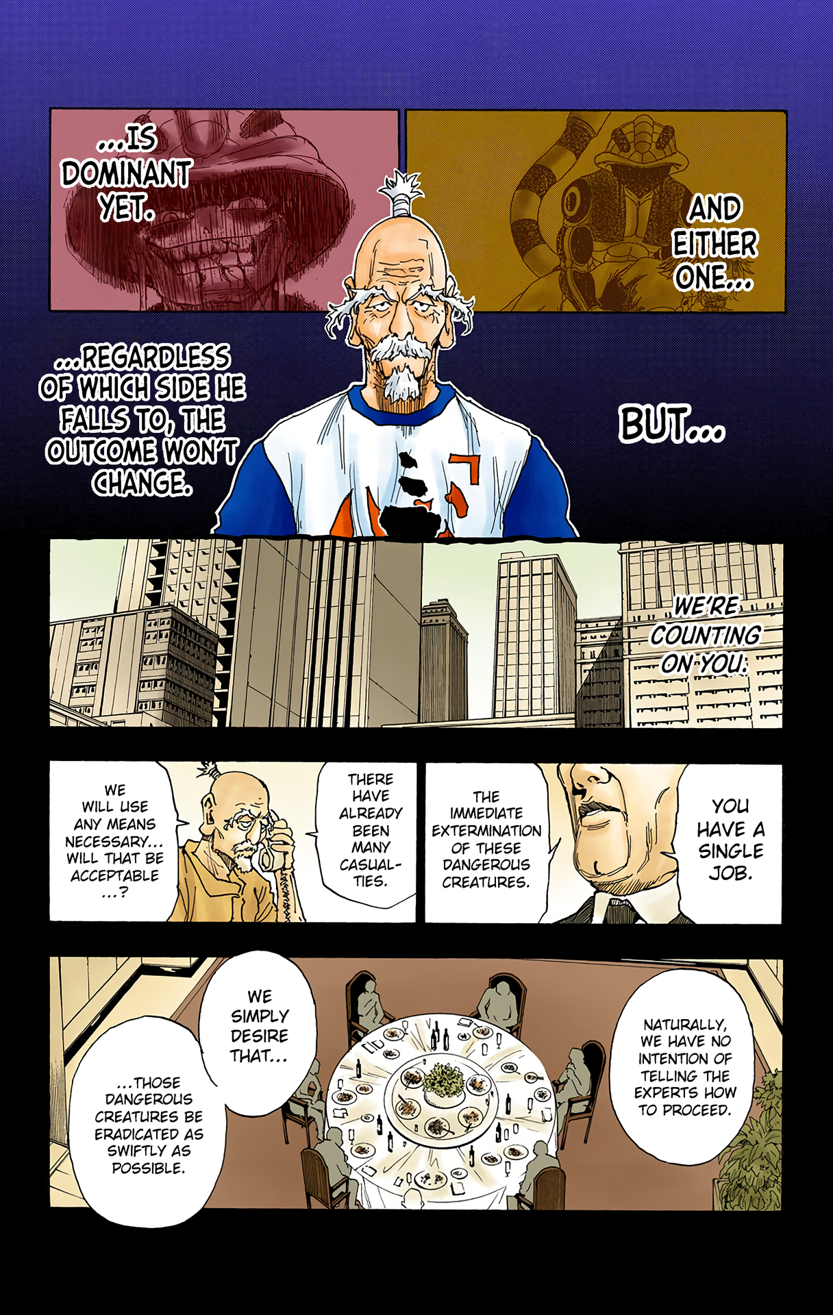 Halaman dari HUNTER x HUNTER (Official Colored) Chapter 288