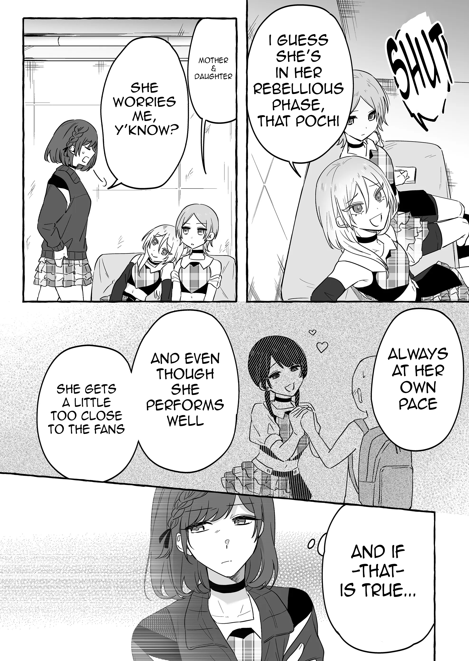 Halaman dari Damedol to Sekai ni Hitori Dake no Fan Chapter 17