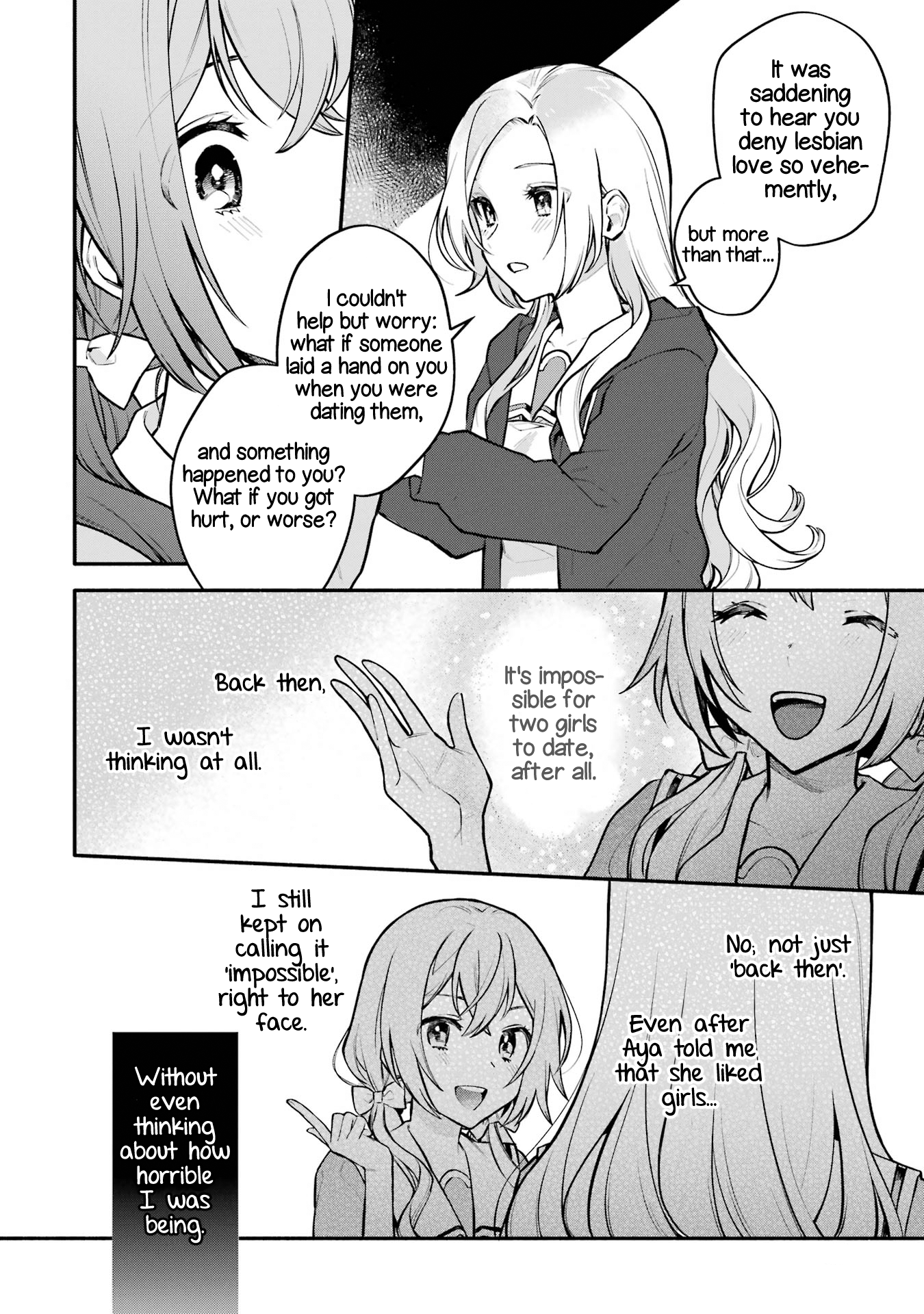 Halaman dari Onna Doushi toka Arienai desho to Iiharu Onnanoko wo, Hyakunichikan de Tetteiteki ni Otosu Yuri no Ohanashi Chapter 10