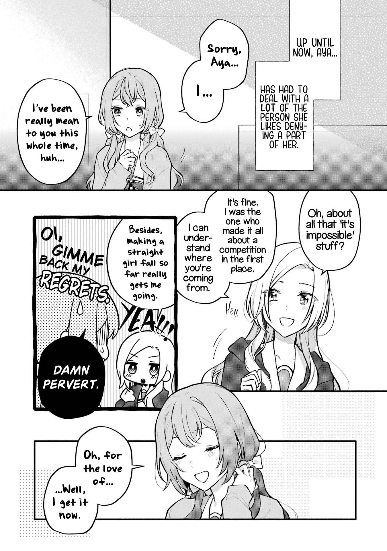 Halaman dari Onna Doushi toka Arienai desho to Iiharu Onnanoko wo, Hyakunichikan de Tetteiteki ni Otosu Yuri no Ohanashi Chapter 10
