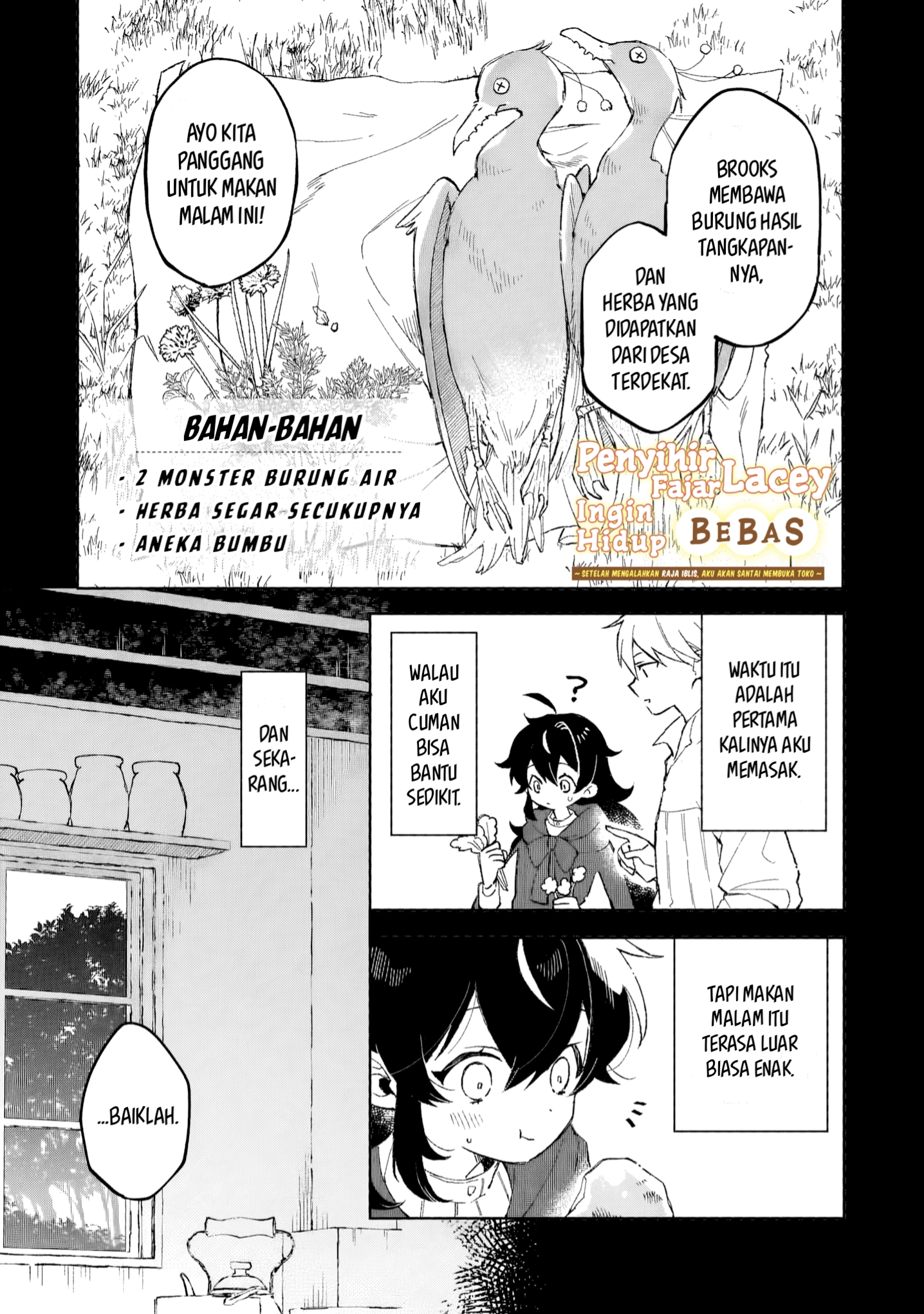 Akatsuki no Majo Lacey wa Jiyuu ni Ikitai: Maou Toubatsu wo Oeta node, Nonbiri Omise wo Hirakimasu Chapter 8 - halaman 2