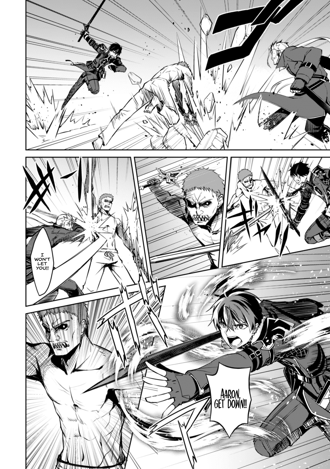 Halaman dari Boushoku no Berserk ~Ore dake Level to Iu Gainen wo Toppa suru~ Chapter 34