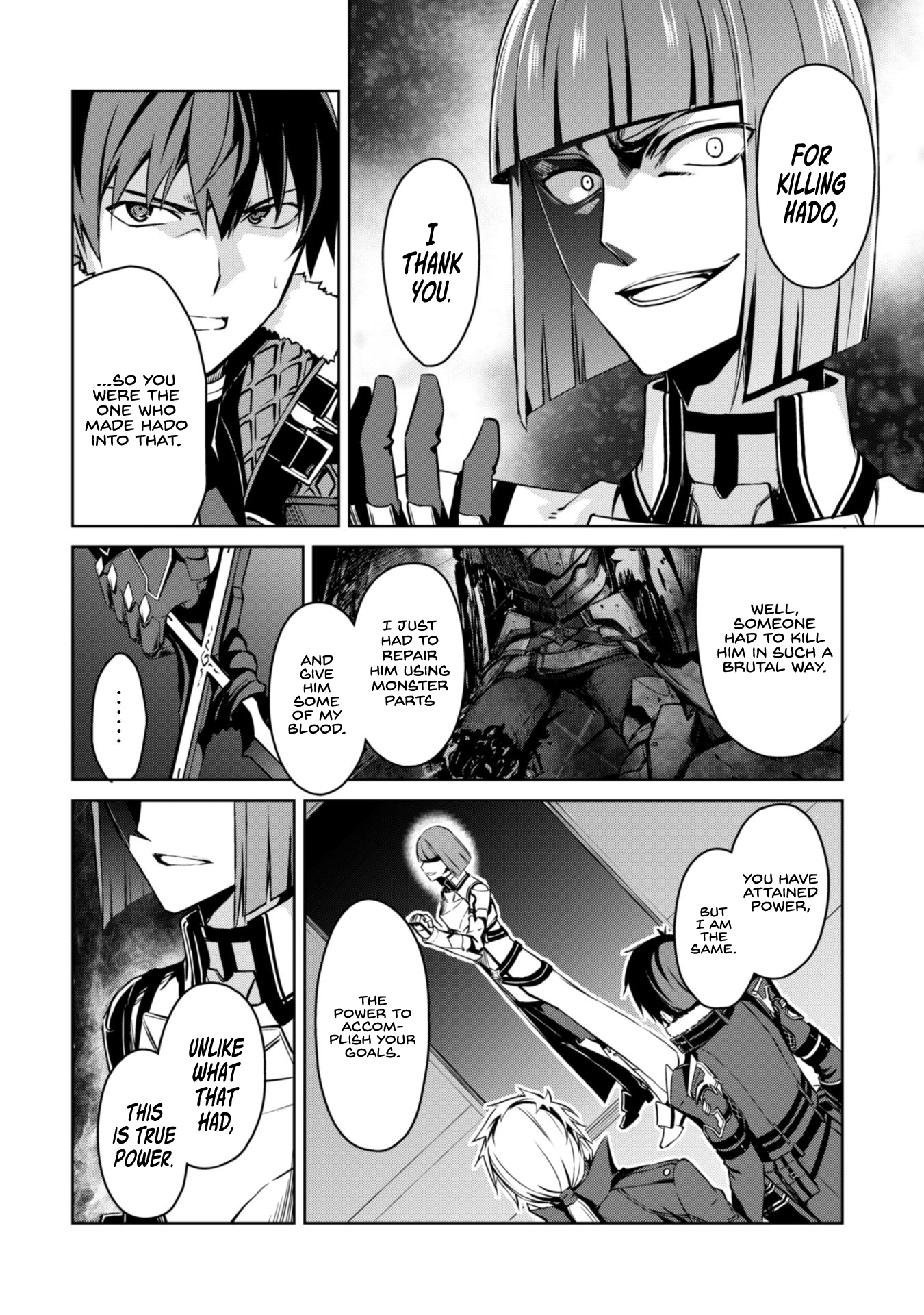 Halaman dari Boushoku no Berserk ~Ore dake Level to Iu Gainen wo Toppa suru~ Chapter 34