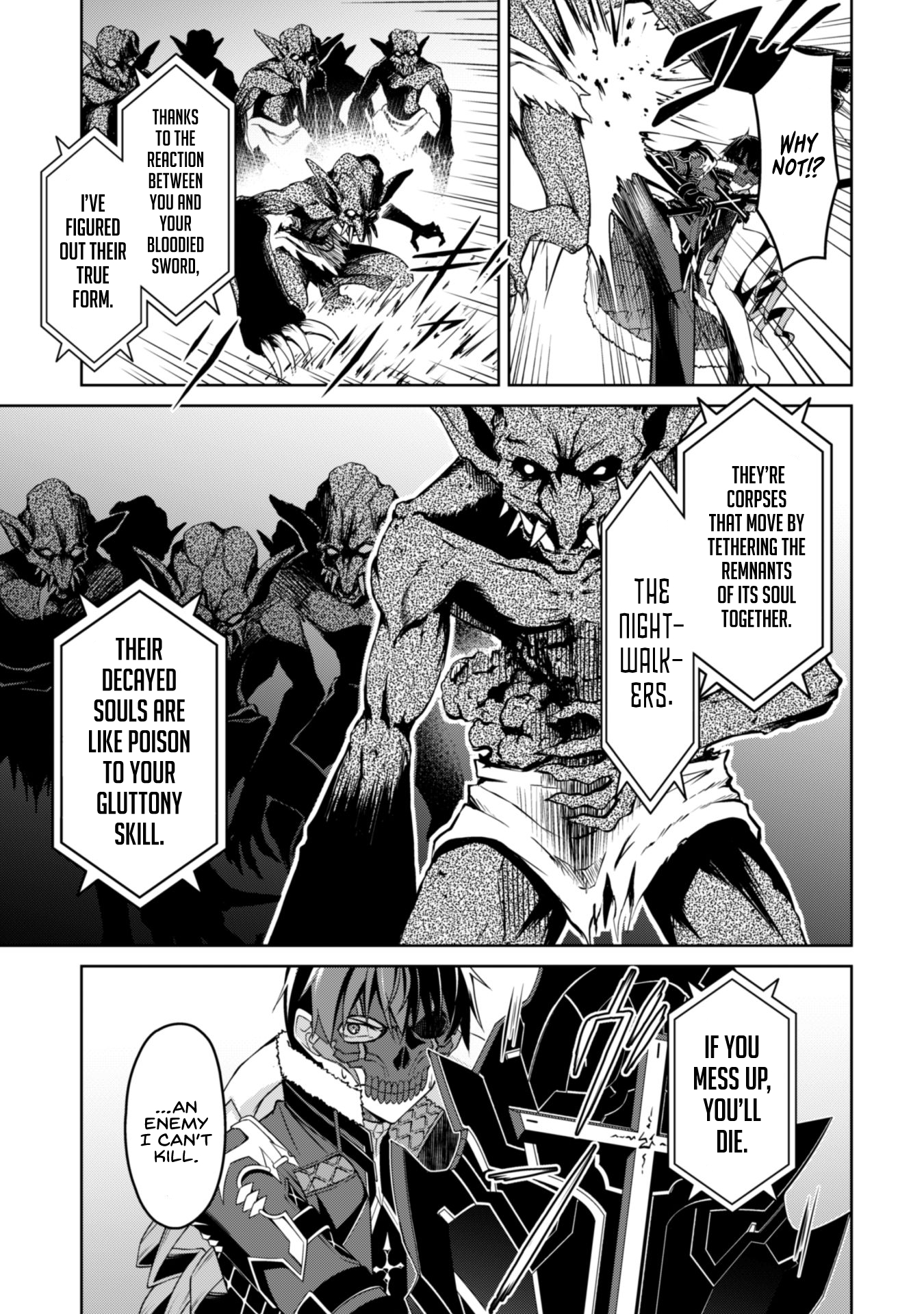Halaman dari Boushoku no Berserk ~Ore dake Level to Iu Gainen wo Toppa suru~ Chapter 34