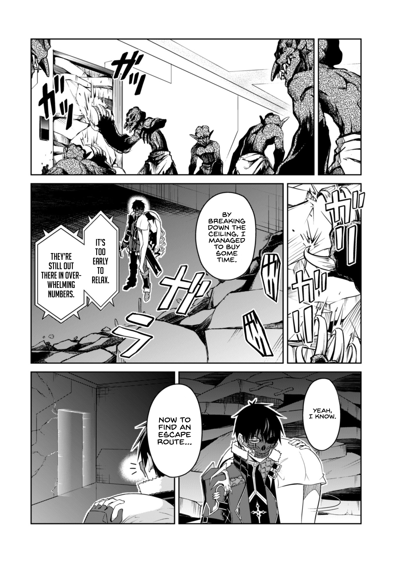 Halaman dari Boushoku no Berserk ~Ore dake Level to Iu Gainen wo Toppa suru~ Chapter 34