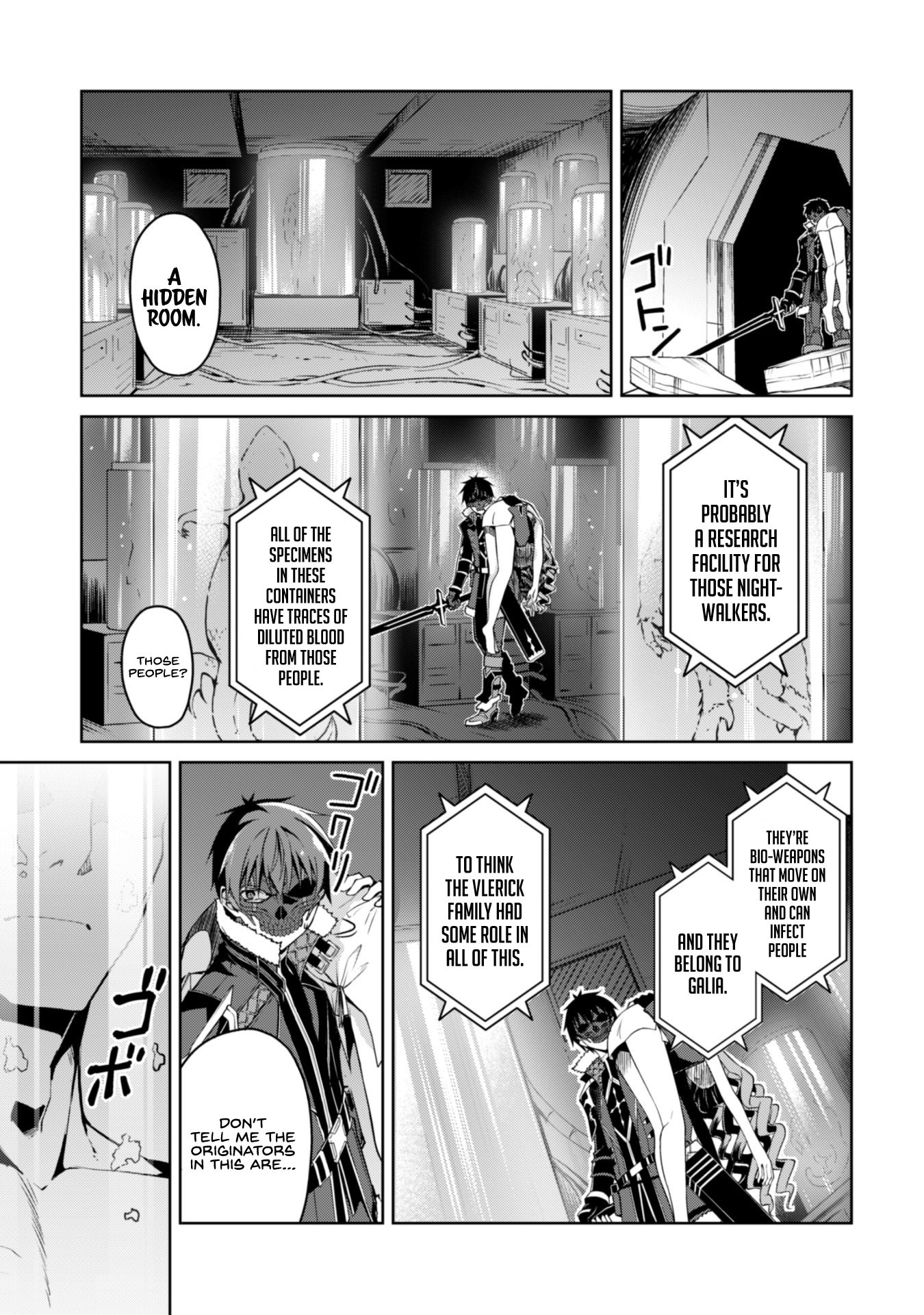 Halaman dari Boushoku no Berserk ~Ore dake Level to Iu Gainen wo Toppa suru~ Chapter 34