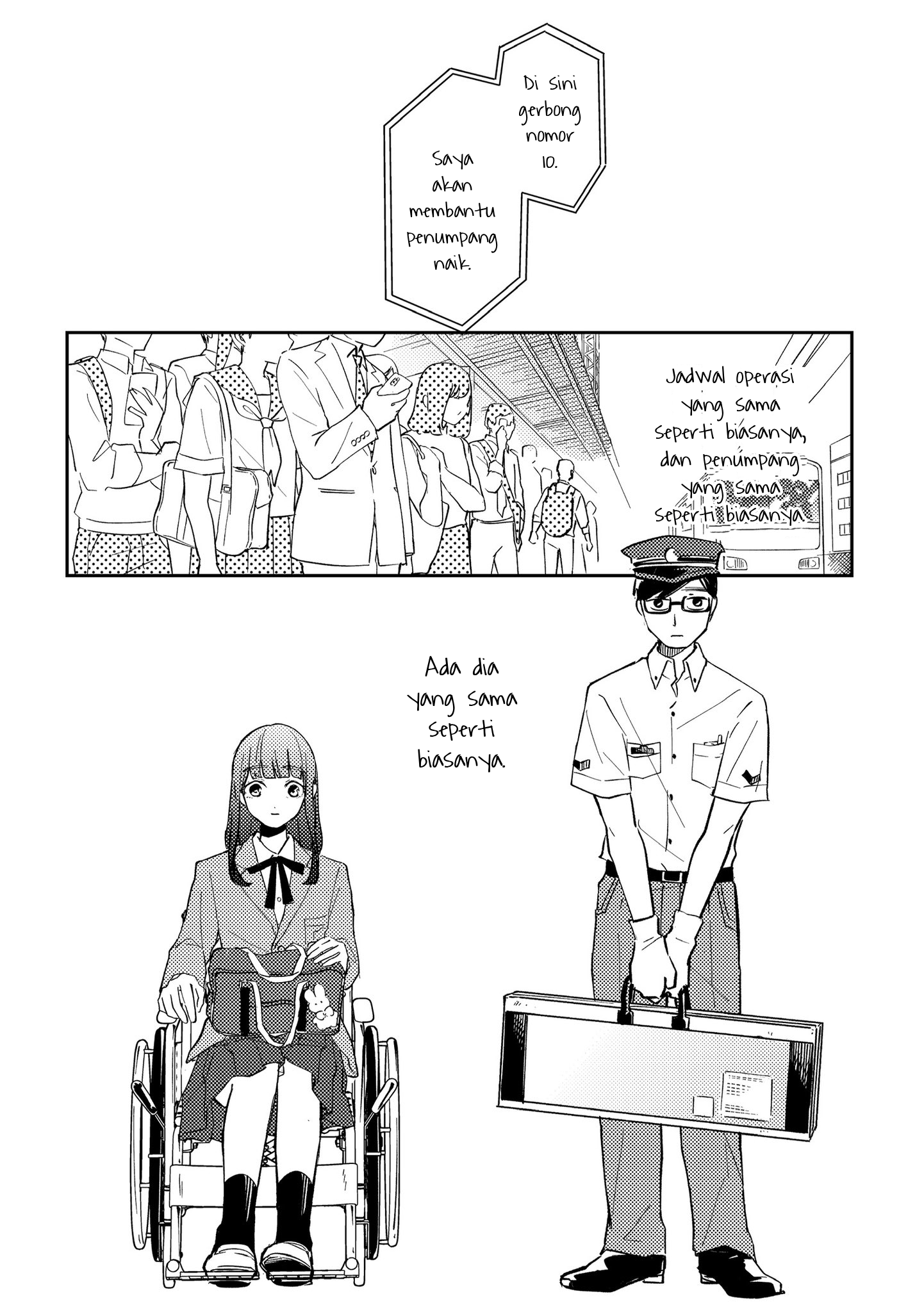 A Story About a Certain Station Attendant and a Girl who is Different. Chapter 1 - halaman 1