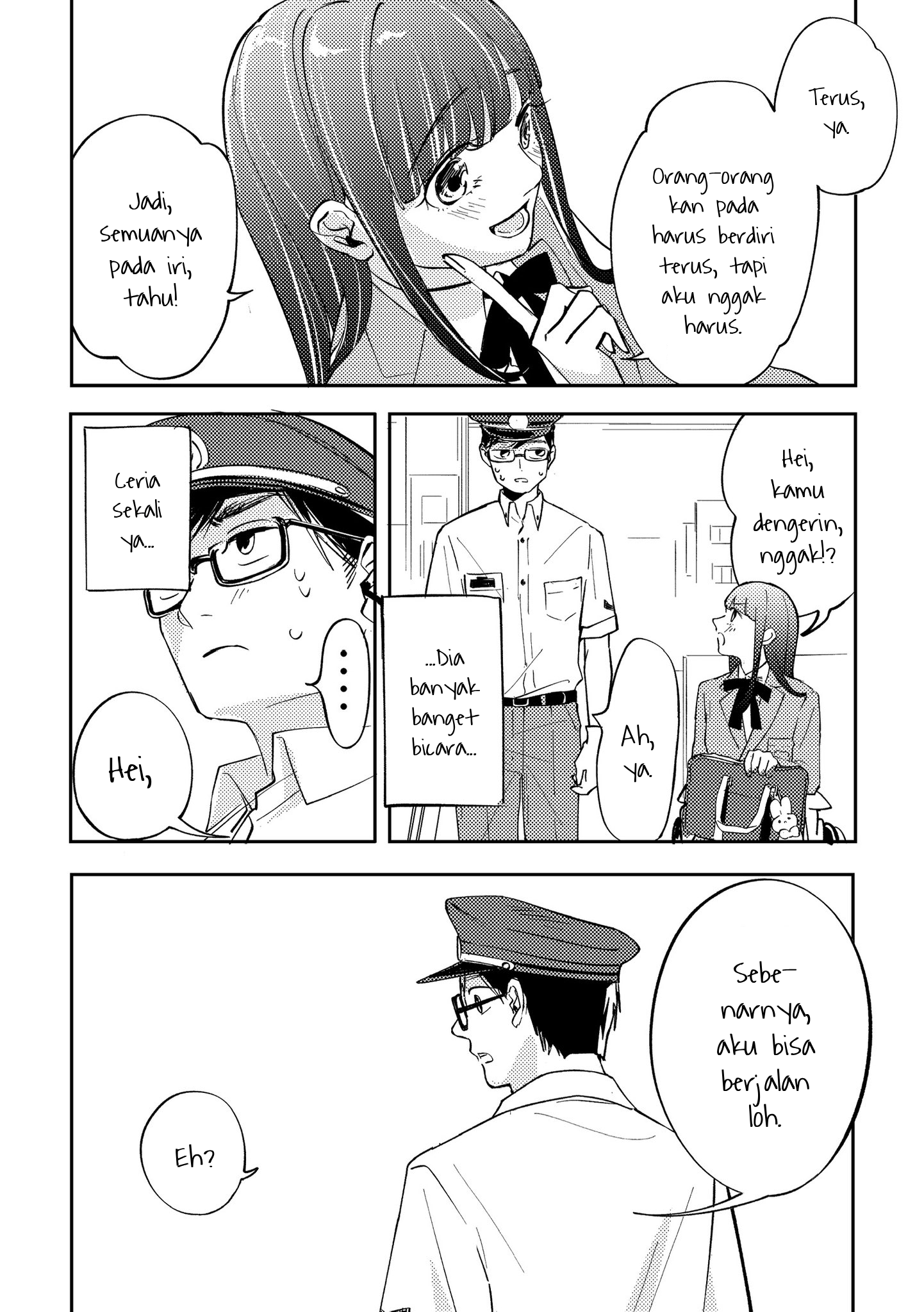 A Story About a Certain Station Attendant and a Girl who is Different. Chapter 1 - halaman 3
