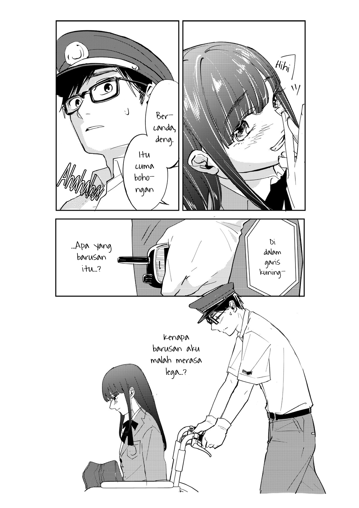 A Story About a Certain Station Attendant and a Girl who is Different. Chapter 1 - halaman 4