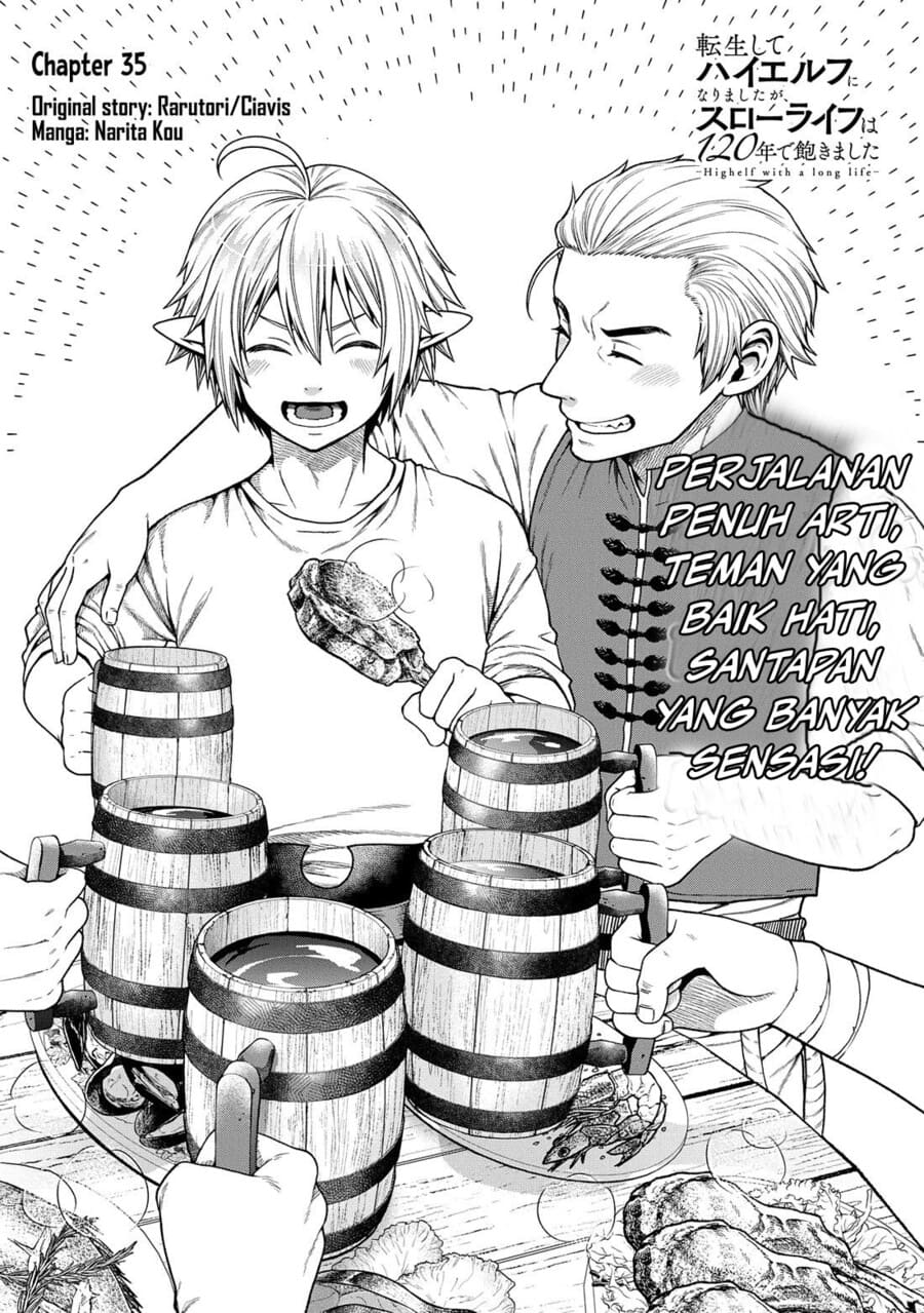 Tensei shite High Elf ni Narimashita ga, Slow Life wa 120-nen de Akimashita Chapter 35 - halaman 1