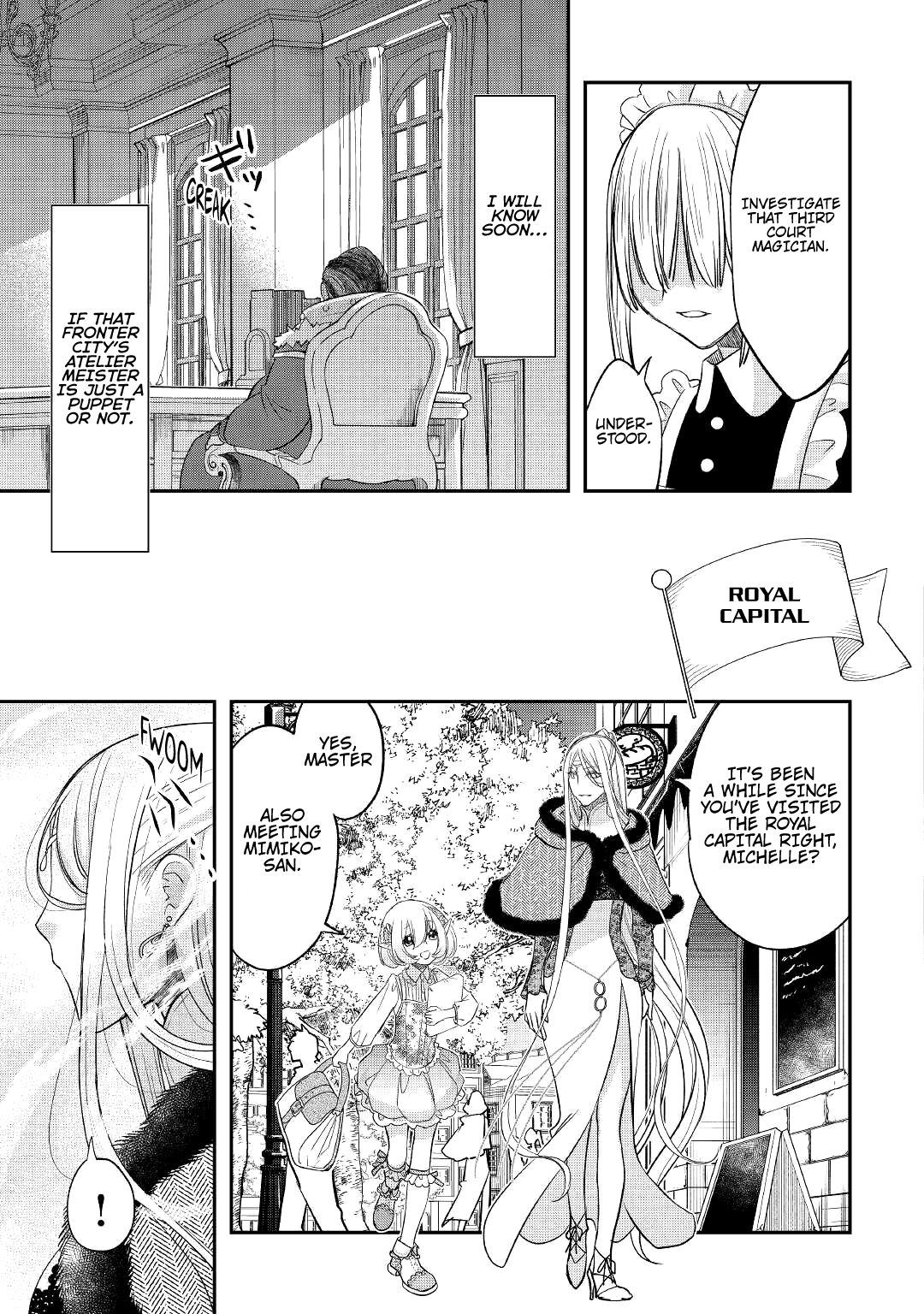 Halaman dari Kanchigai no Atelier Meister - Eiyuu Party no Moto Zatsuyougakari ga, Jitsu wa Sentou Igai ga SSS Rank Datta to Iu Yoku Aru Hanashi Chapter 28
