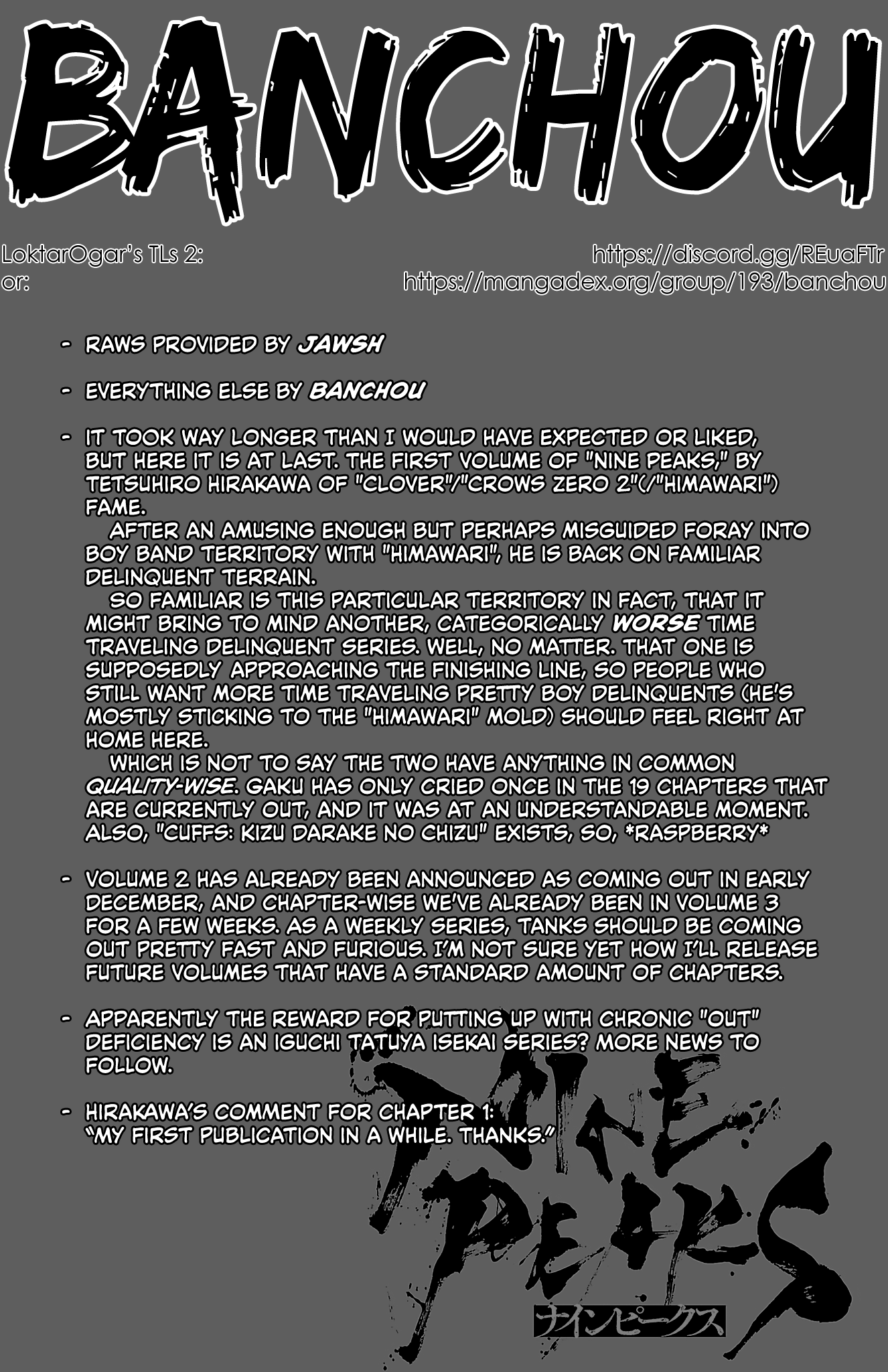 Chapter 1 – Endings are Beginnings page