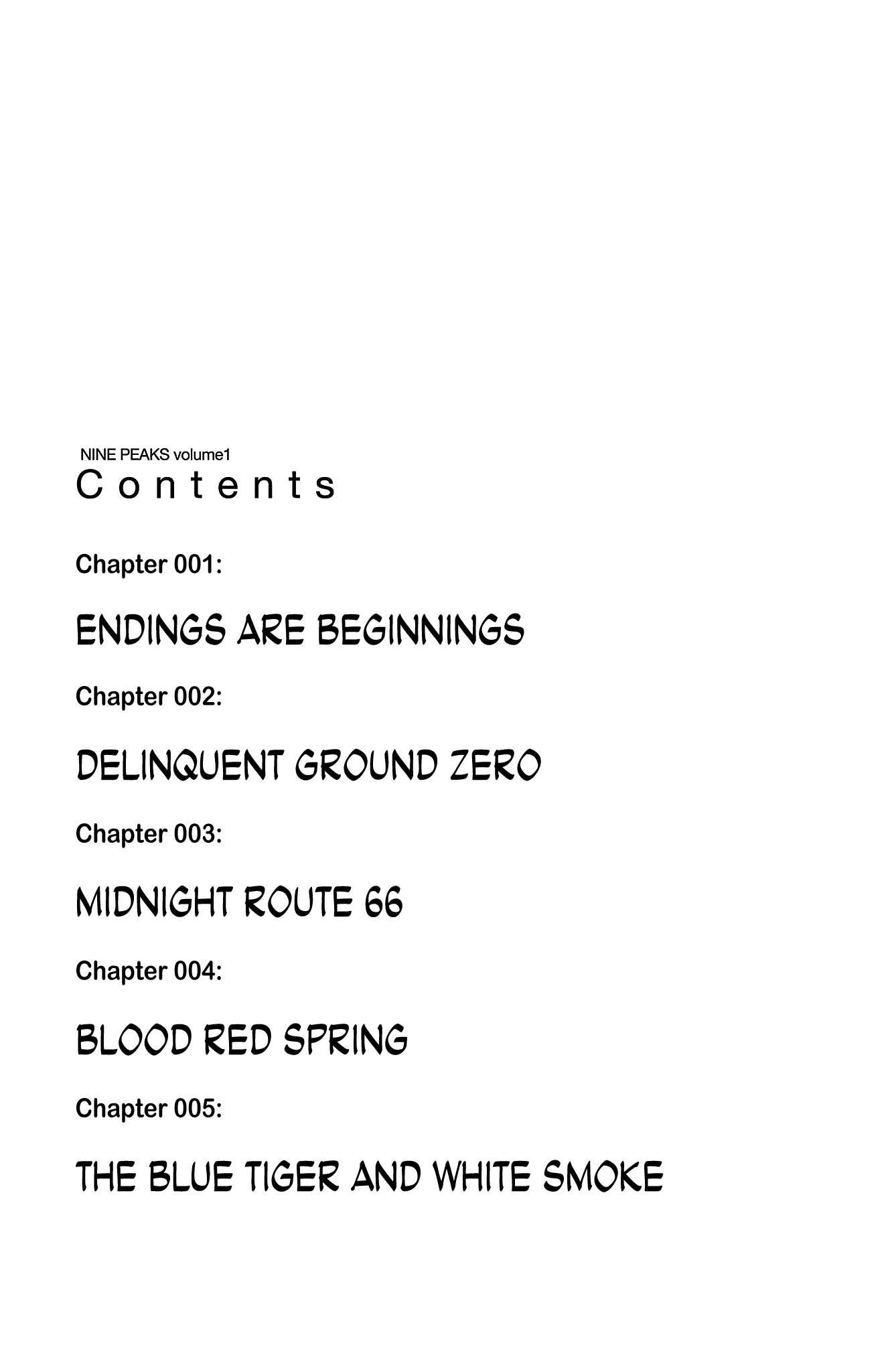 Chapter 1 – Endings are Beginnings page