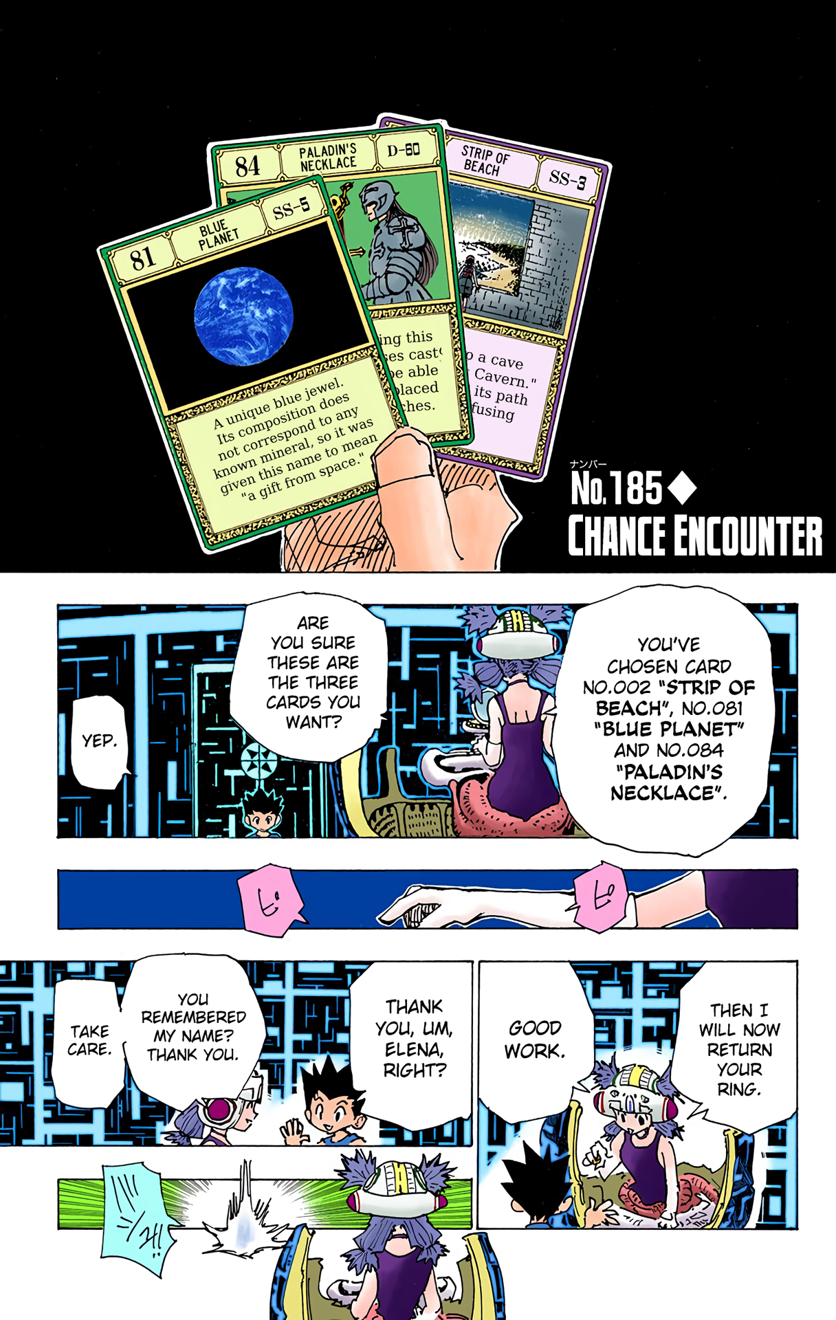 Halaman dari HUNTER x HUNTER (Official Colored) Chapter 185