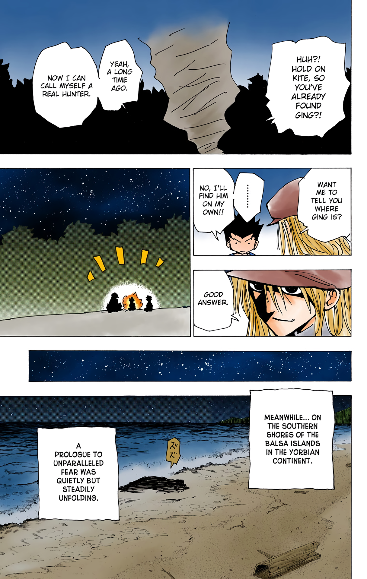 Halaman dari HUNTER x HUNTER (Official Colored) Chapter 185