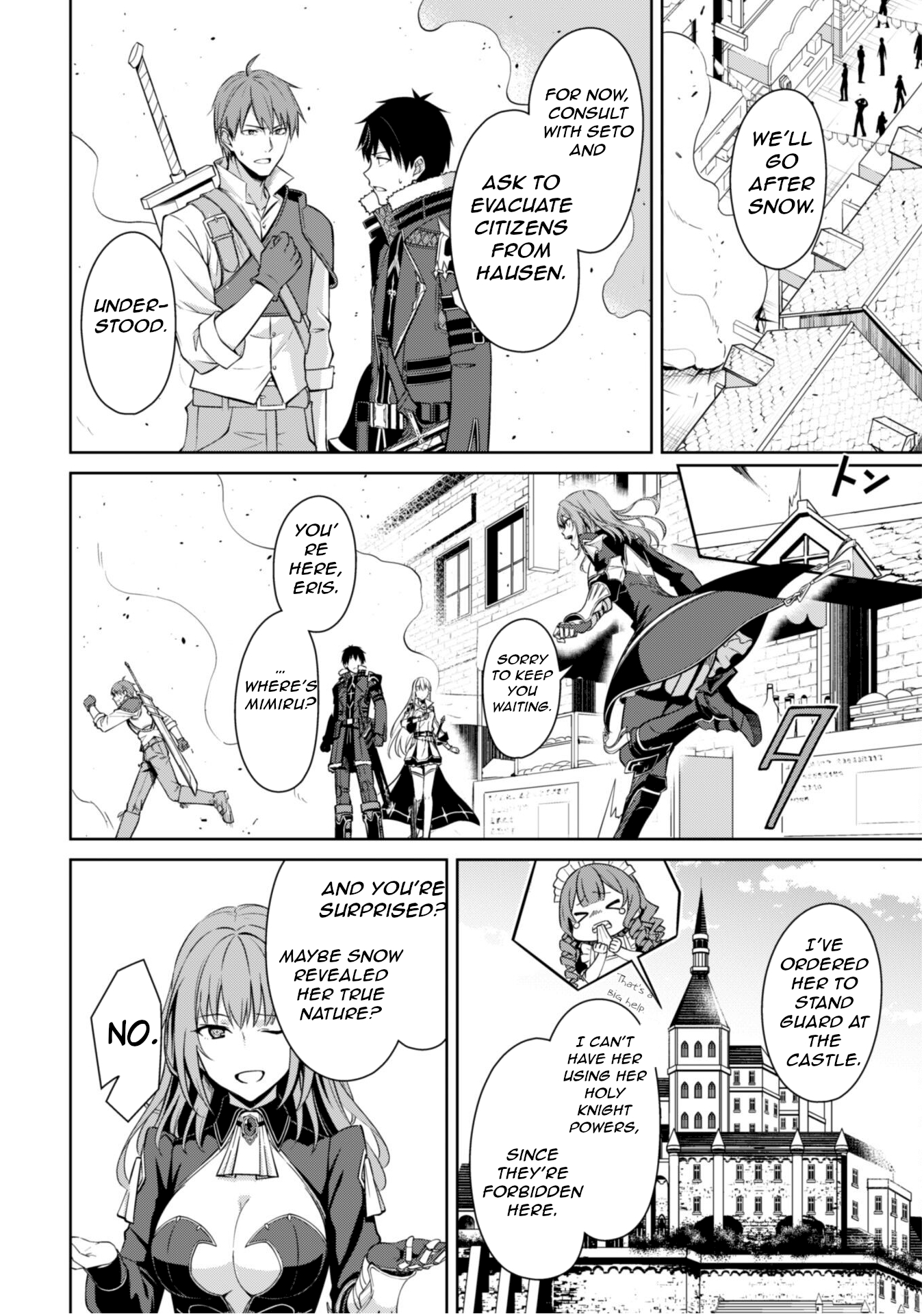 Halaman dari Boushoku no Berserk ~Ore dake Level to Iu Gainen wo Toppa suru~ Chapter 69