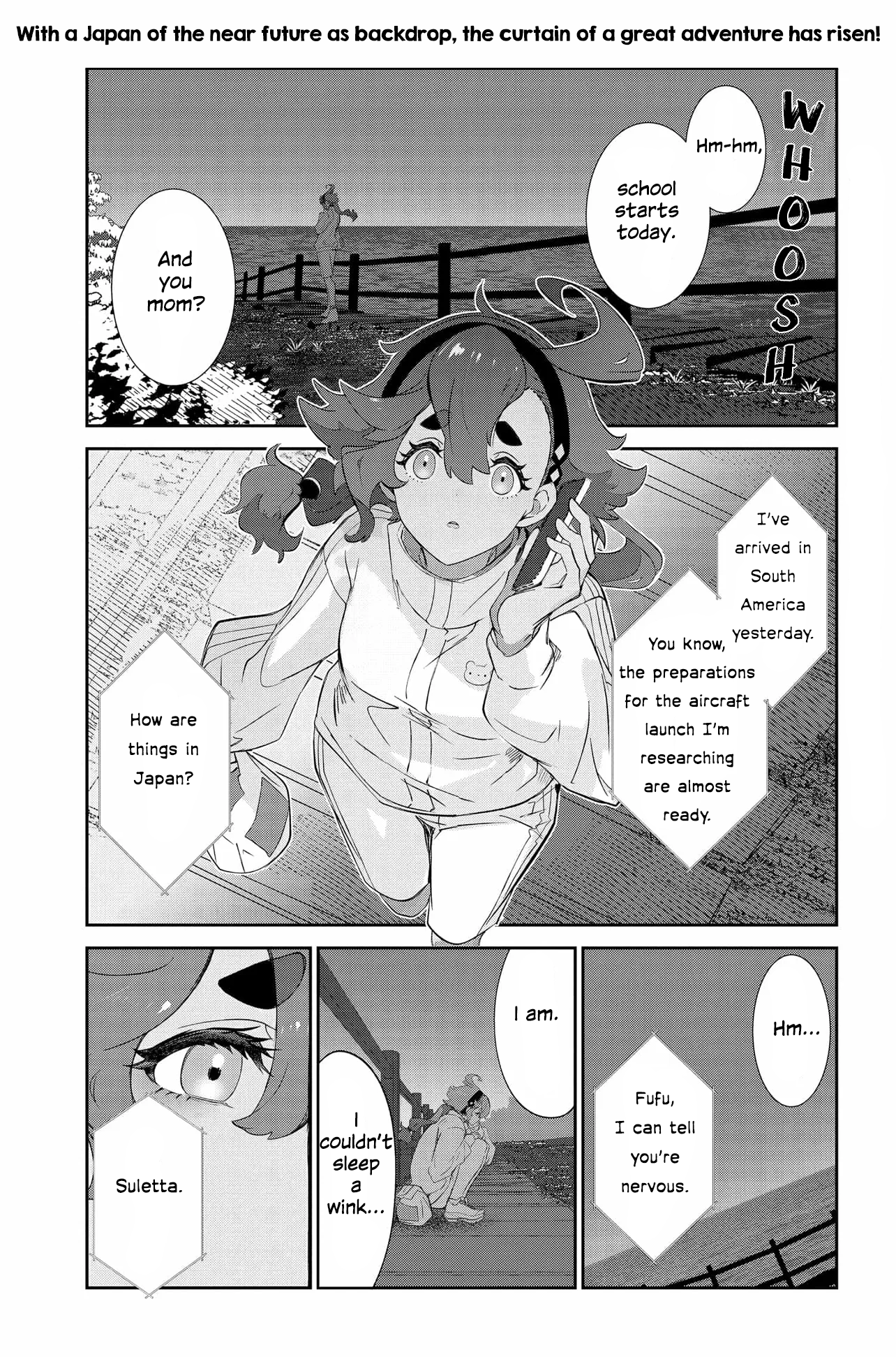 Halaman dari Mobile Suit Gundam: The Witch from Mercury - Frontiers in Glory Days Chapter 1