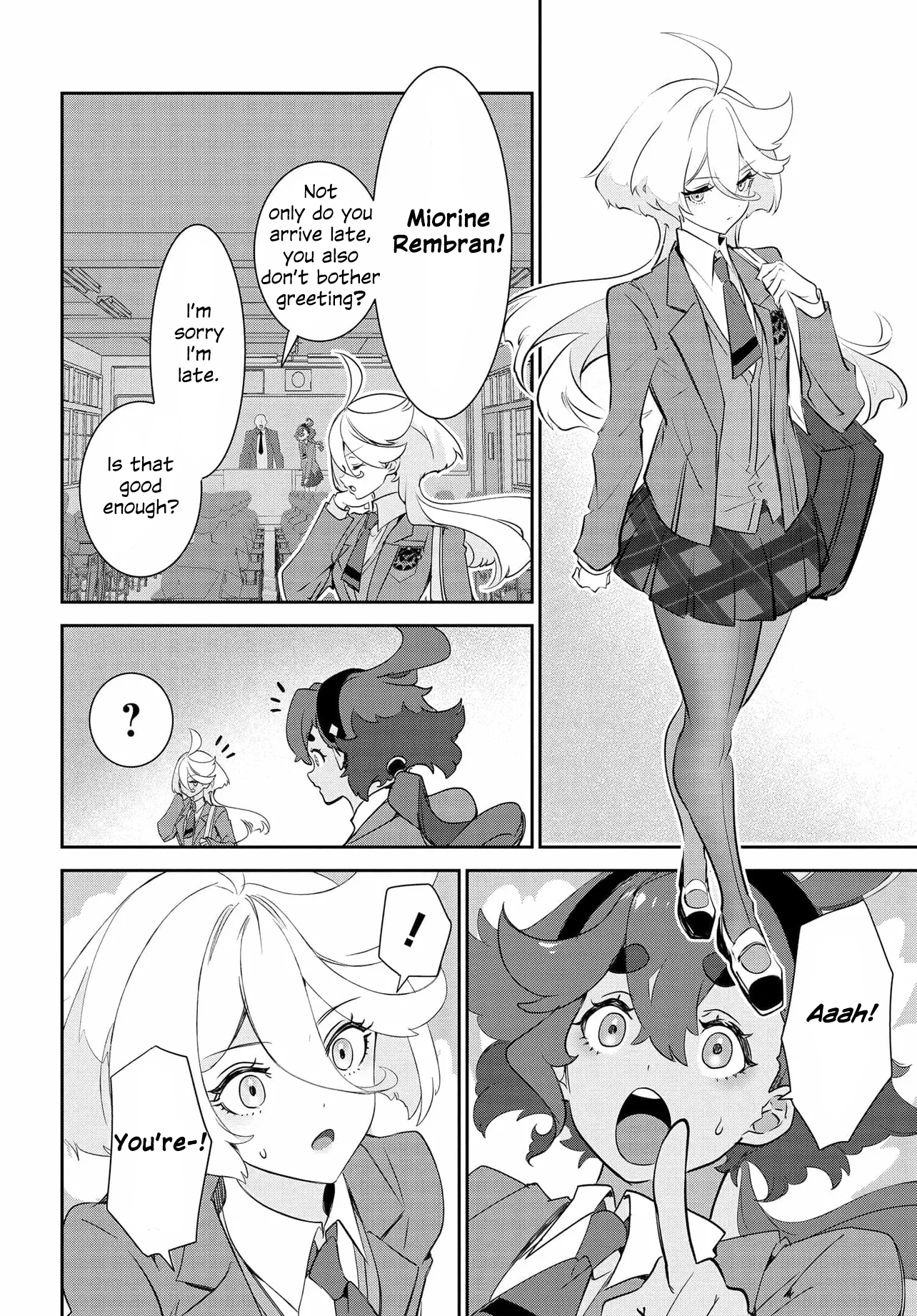 Halaman dari Mobile Suit Gundam: The Witch from Mercury - Frontiers in Glory Days Chapter 1