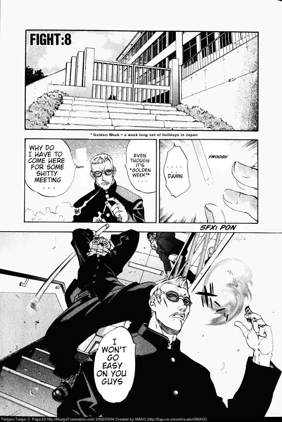 Halaman dari Tenjou Tenge Chapter 8