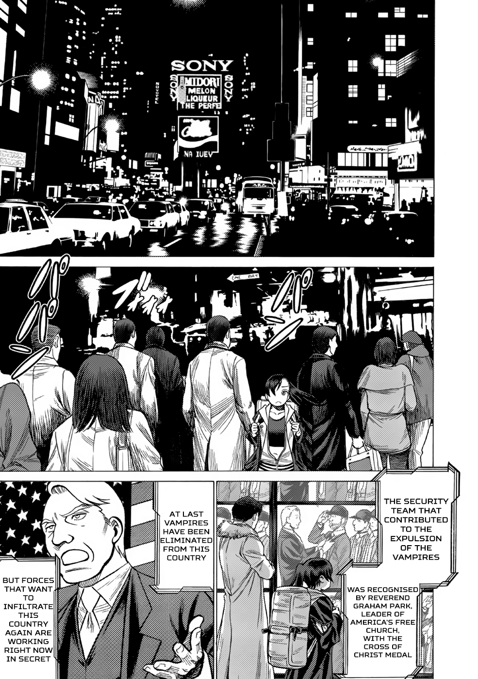 Halaman dari Dance in the Vampire Bund A.S.O. Chapter 8