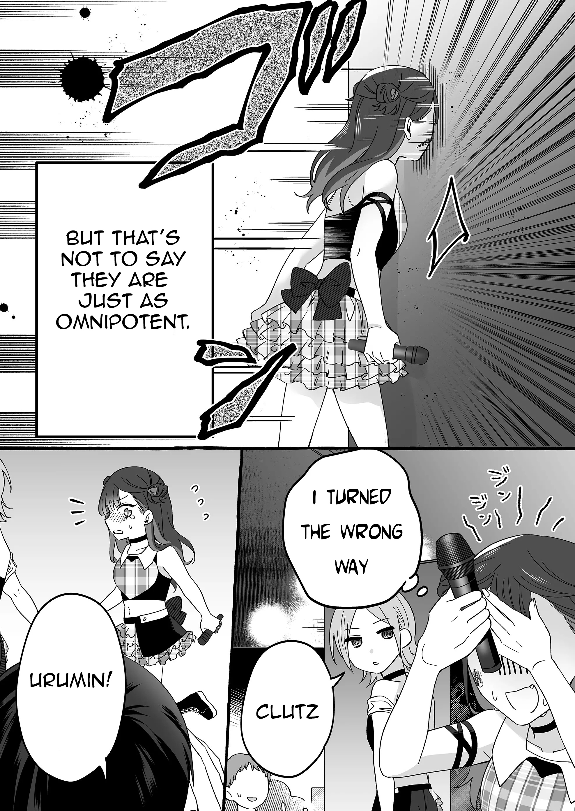 Halaman dari Damedol to Sekai ni Hitori Dake no Fan Chapter 3