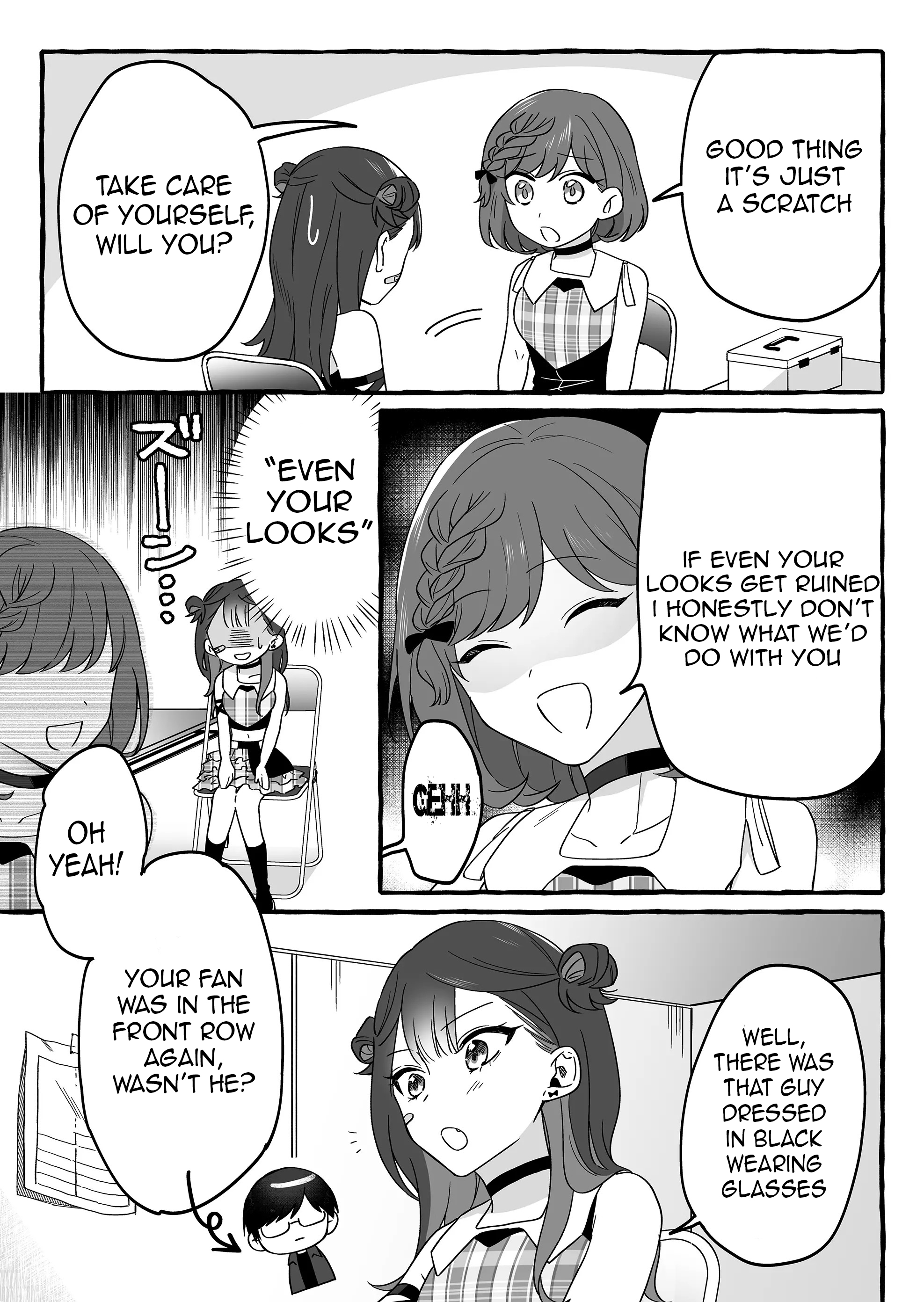 Halaman dari Damedol to Sekai ni Hitori Dake no Fan Chapter 3