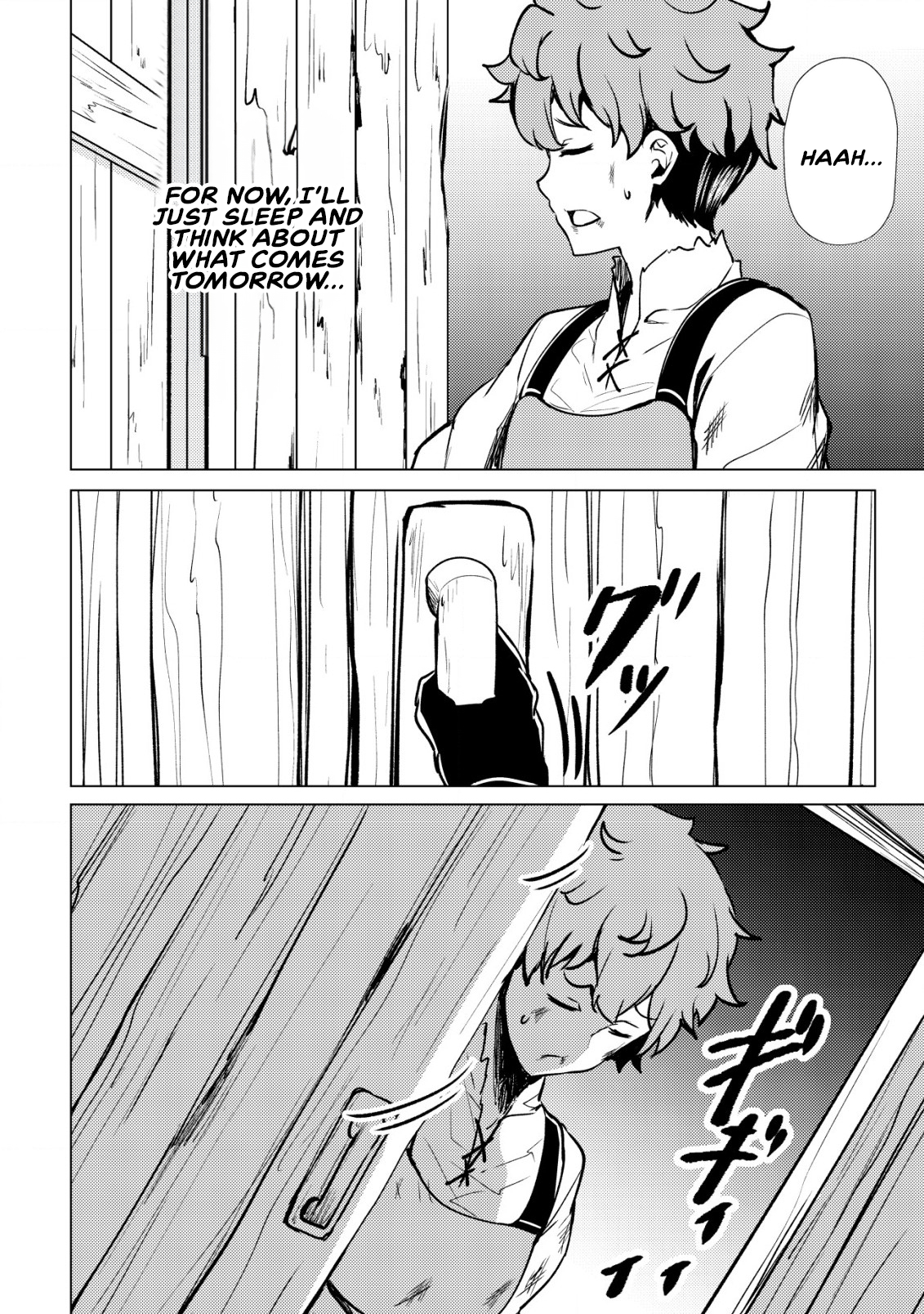 Halaman dari Dore dake Doryoku Shite mo Mannen Level 0 no Ore wa Tsuihou Sareta ~Shin no Teki to Yobareta Shounen wa, Shachiku Megami to Deatte Saikyou no Chikara wo Te ni Ireru~ Chapter 1