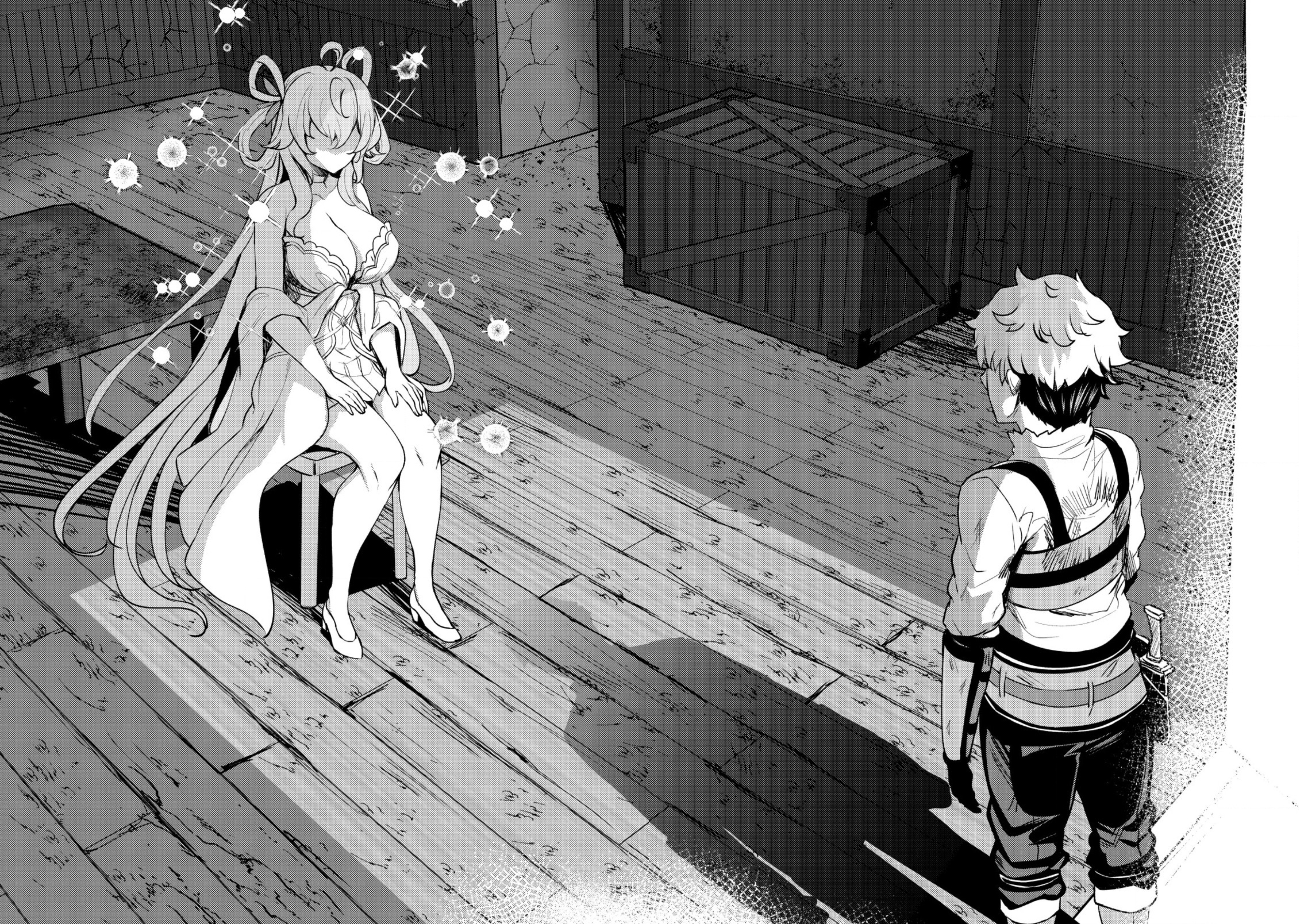 Halaman dari Dore dake Doryoku Shite mo Mannen Level 0 no Ore wa Tsuihou Sareta ~Shin no Teki to Yobareta Shounen wa, Shachiku Megami to Deatte Saikyou no Chikara wo Te ni Ireru~ Chapter 1