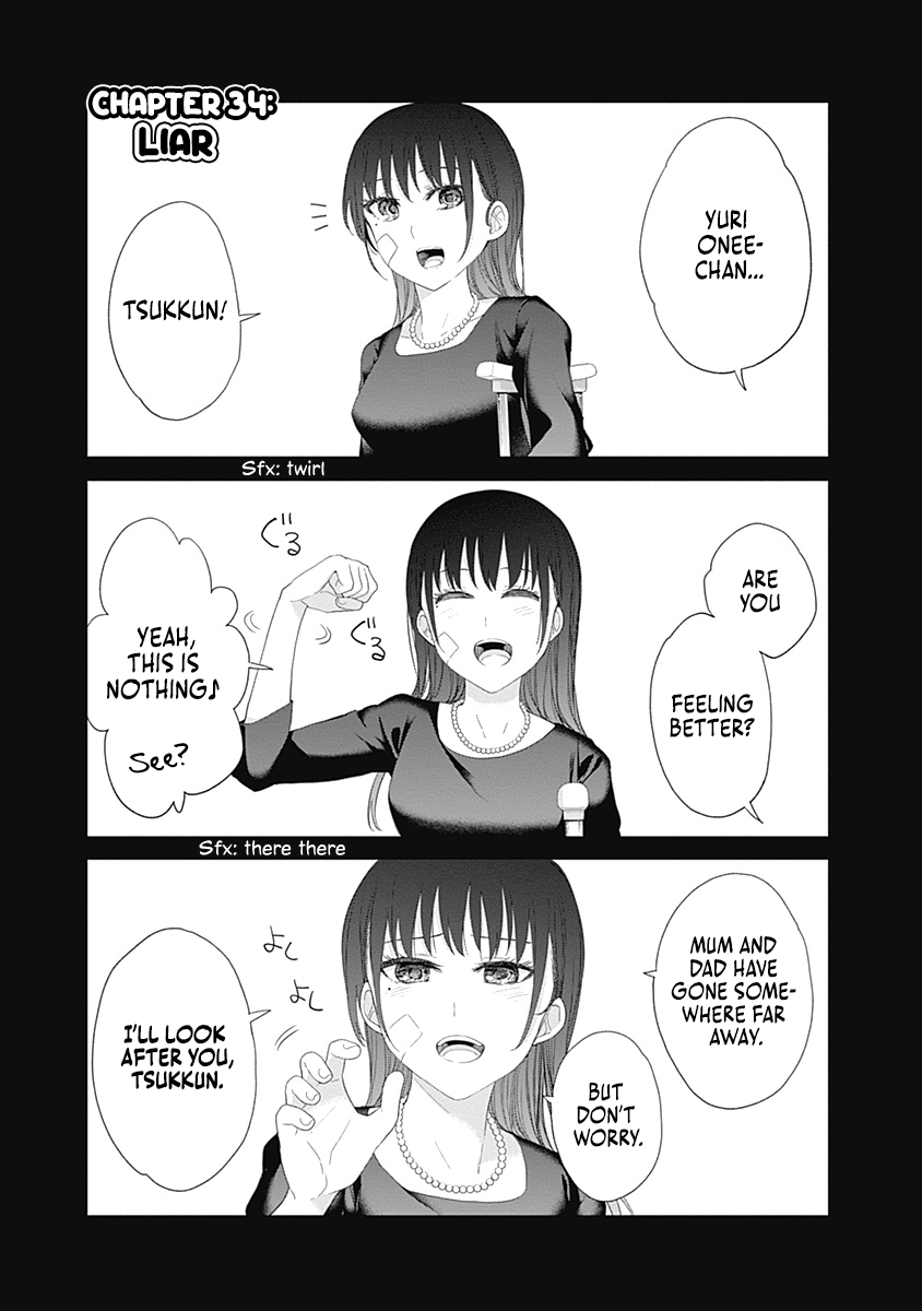 Halaman dari Shikisaki Shimai wa Abakaretai Chapter 34