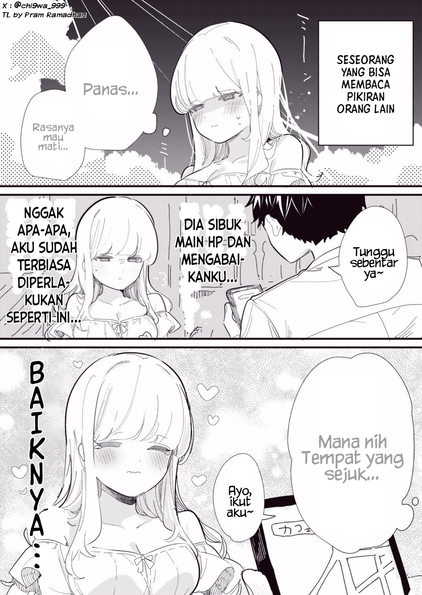 Hito no Kokoro ga Yomeru Kanojo Chapter 15 - halaman 1