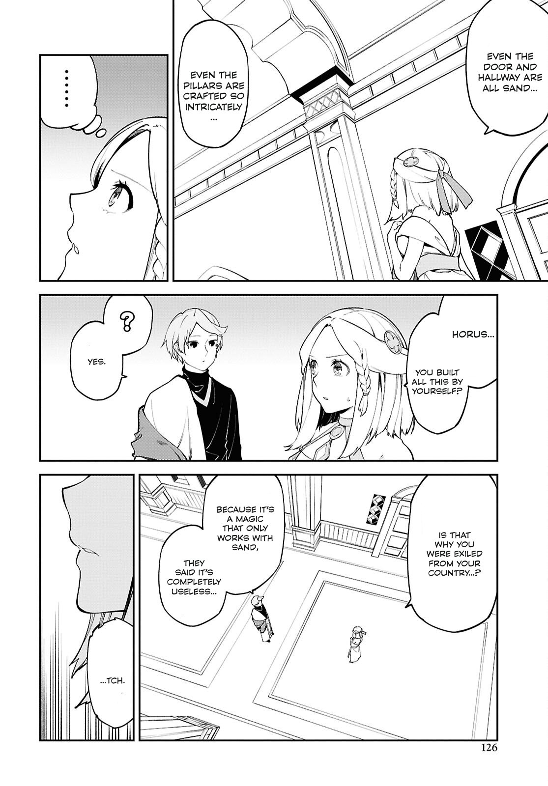 Halaman dari Suna Mahou de Suna no Oukoku wo Tsukurou ~Sabaku ni Tsuihou Sareta kara Ganbatte Sokoku Ijou no Kokka wo Tatete Mita~ Chapter 2