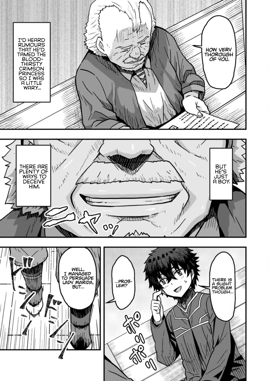 Halaman dari Isekai Saikyou no Yome desu ga, Yoru no Tatakai wa Ore no Hou ga Tsuyoi You desu - Chiryaku wo Ikashite Nariagaru Harem Senki Chapter 5