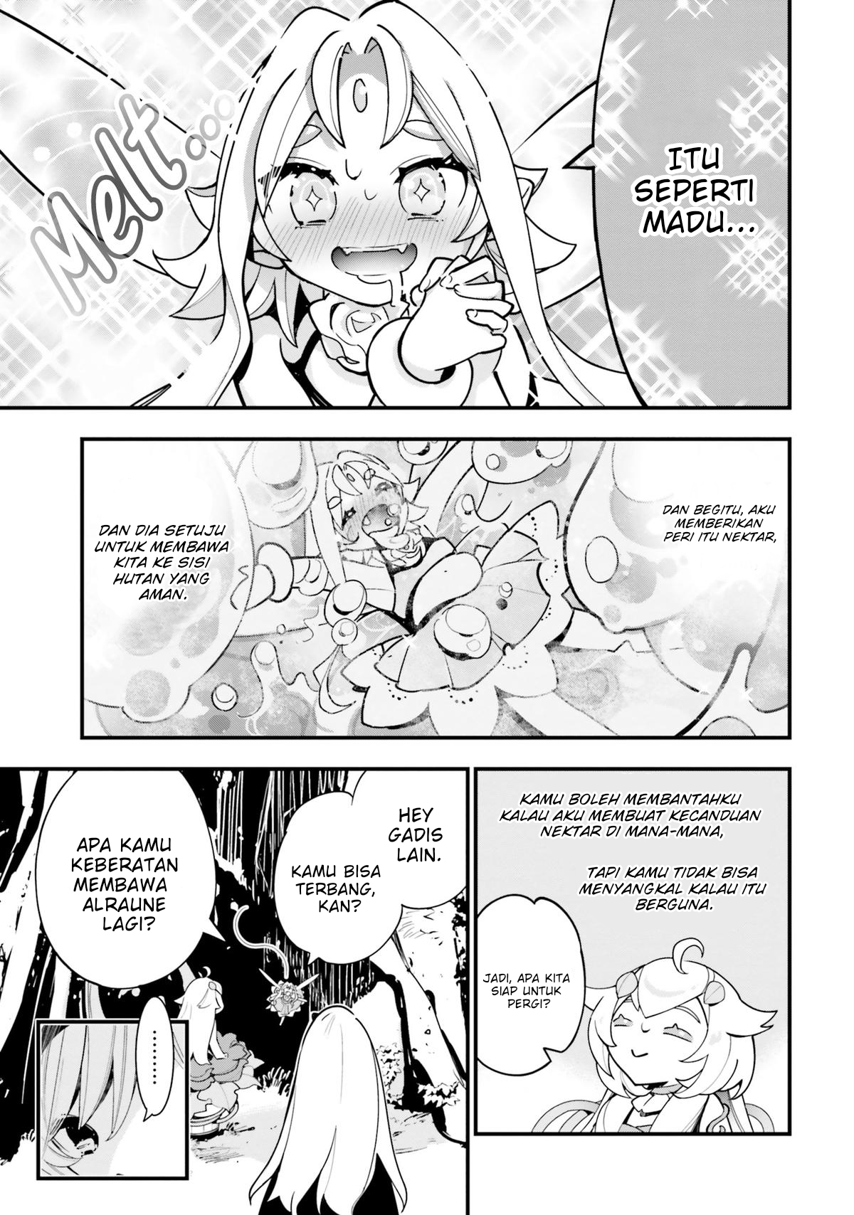 Shokubutsu Monster Musume Nikki: Seijo Datta Watashi ga Uragirareta Hate ni Alraune ni Tensei shiteshimatta node, Korekara wa Kougousei wo Shinagara Shizuka ni Shokubutsu Life wo Sugoshimasu Chapter 18 - halaman 10