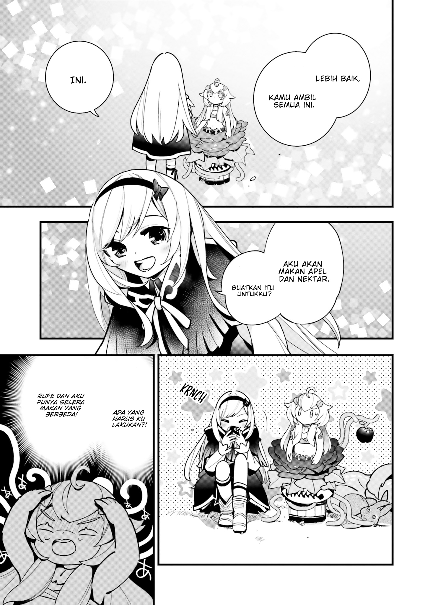 Shokubutsu Monster Musume Nikki: Seijo Datta Watashi ga Uragirareta Hate ni Alraune ni Tensei shiteshimatta node, Korekara wa Kougousei wo Shinagara Shizuka ni Shokubutsu Life wo Sugoshimasu Chapter 18 - halaman 28