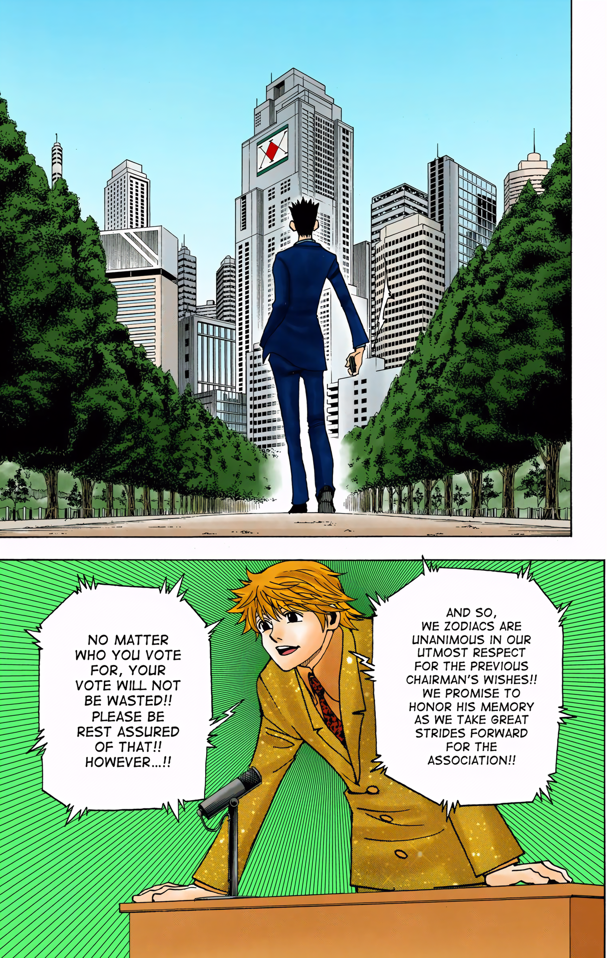 Halaman dari HUNTER x HUNTER (Official Colored) Chapter 325