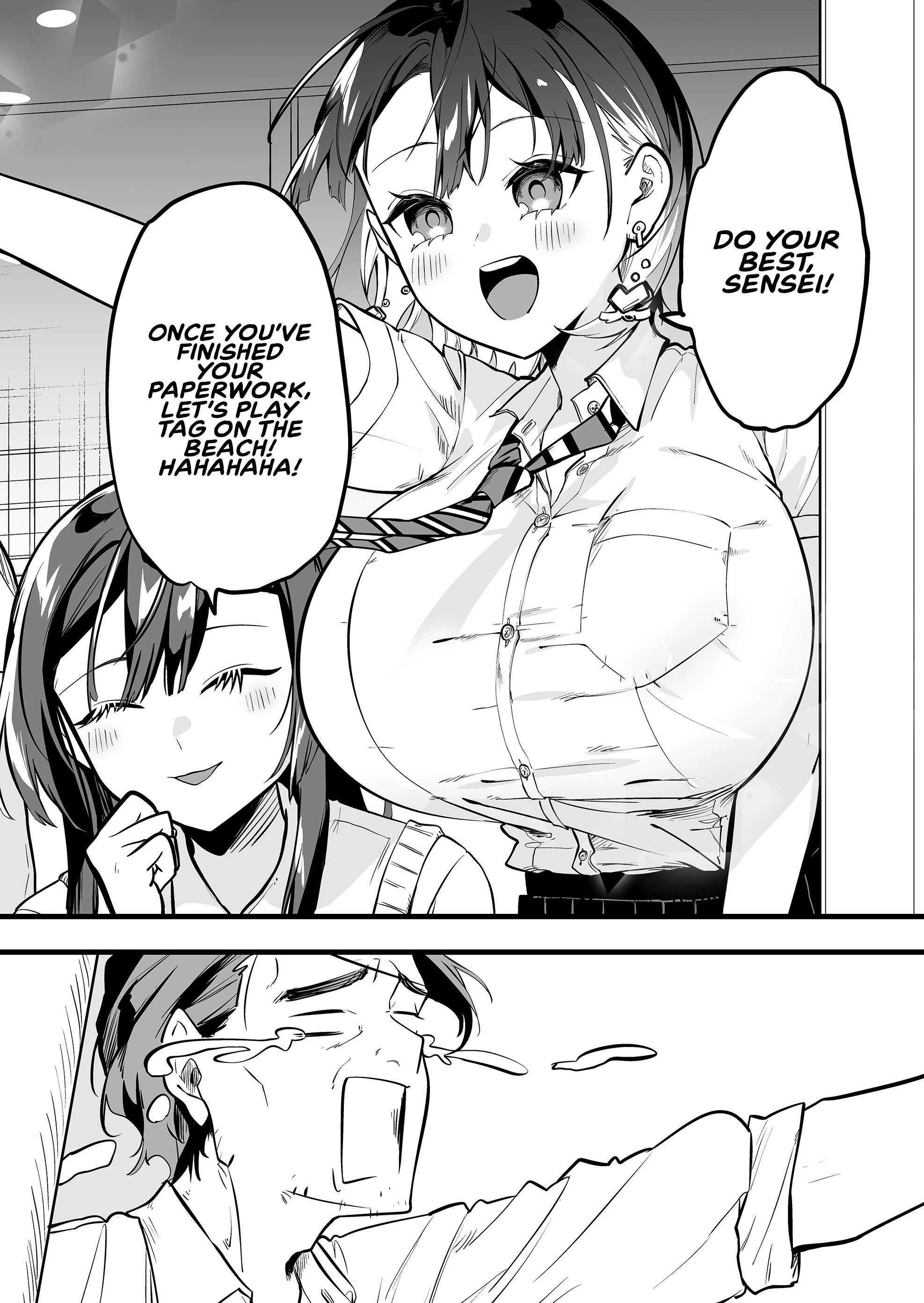 Halaman dari "Ano Toki Tasukete Itadaita Monster Musume desu." Isekai Ossan Kyoushi Totsuzen no Moteki ni Konwaku suru Chapter 43